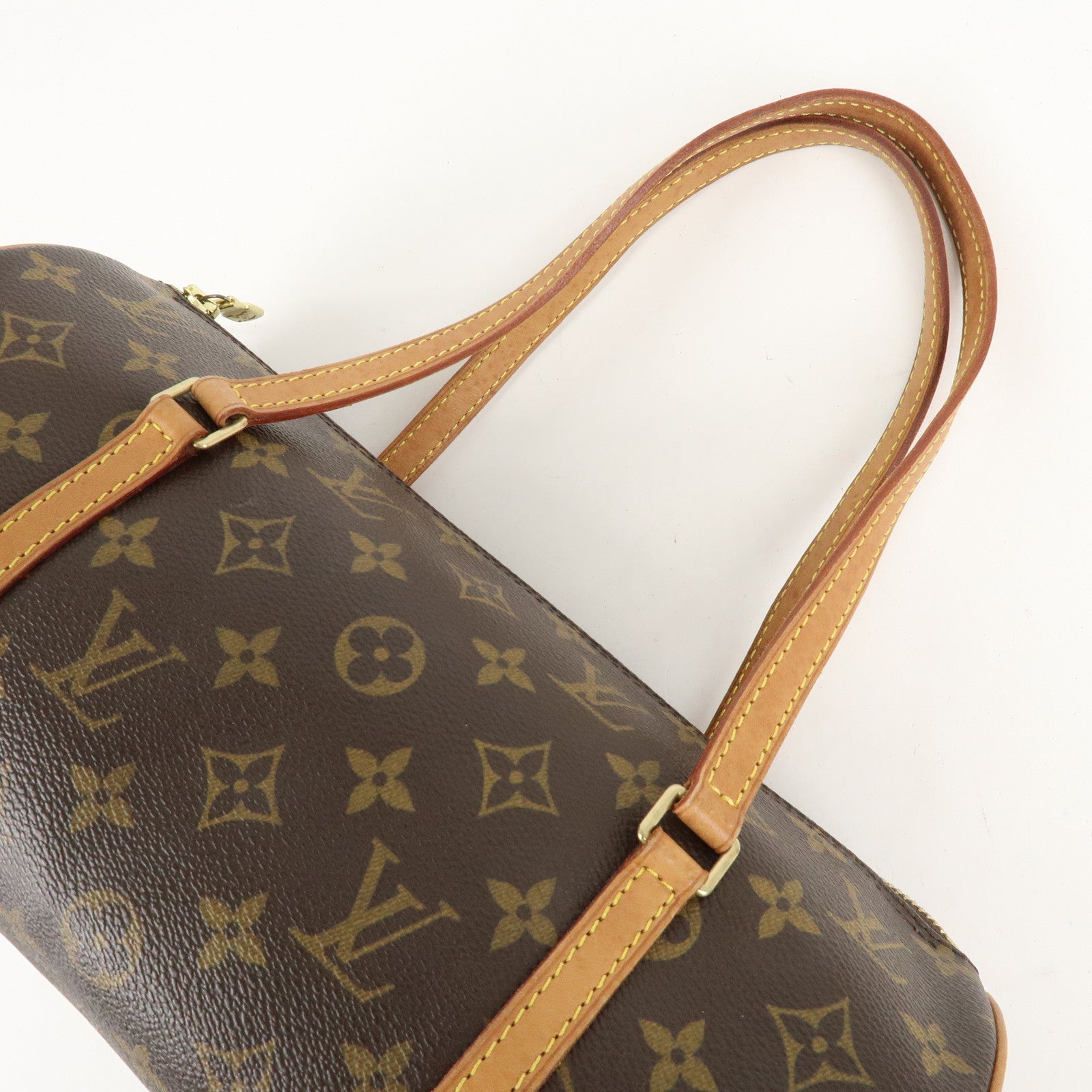 Louis Vuitton Monogram Papillon 30 Hand Bag New Style Brown M51385 Used