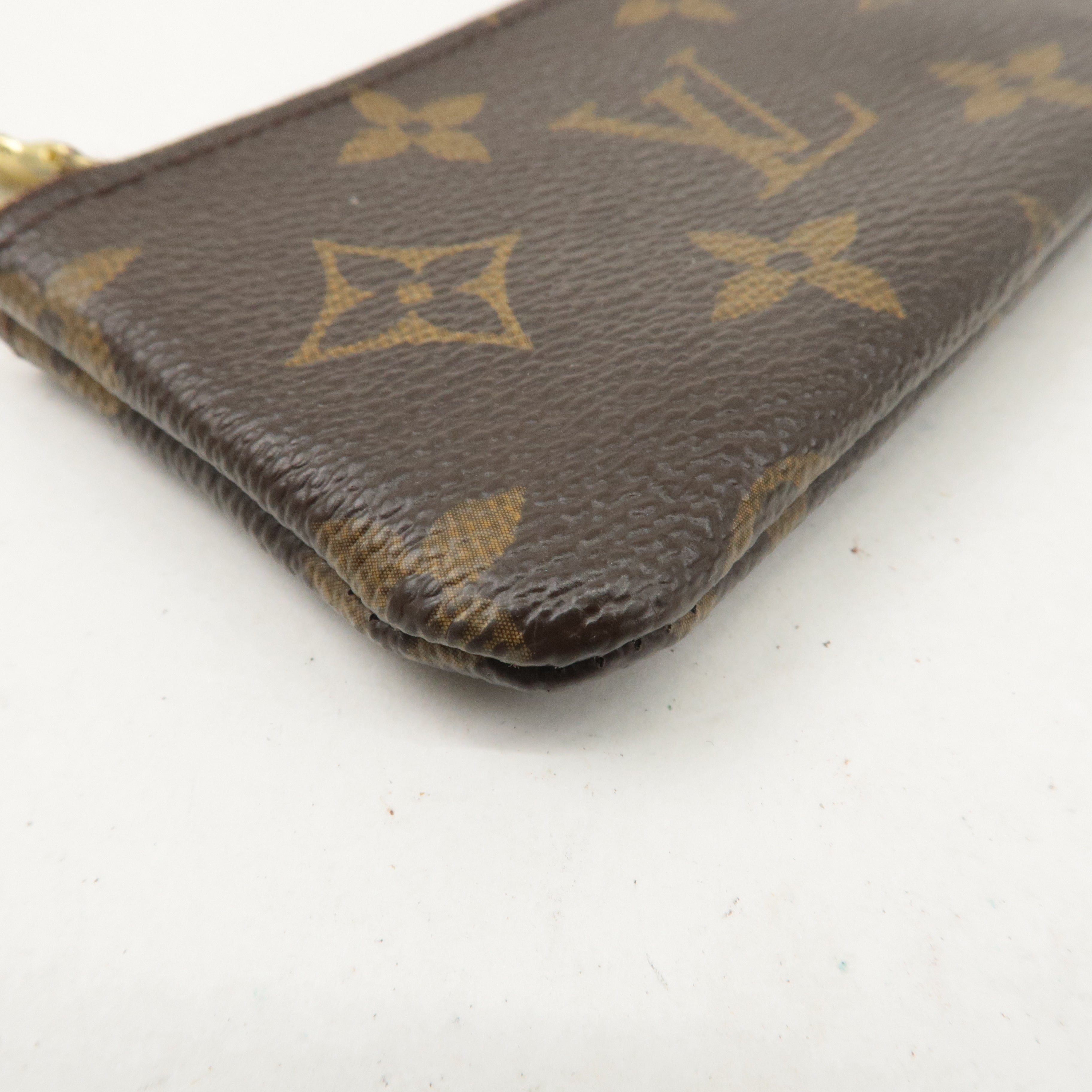 Louis Vuitton Monogram Pochette Cles Coin Case Key Case  M62650