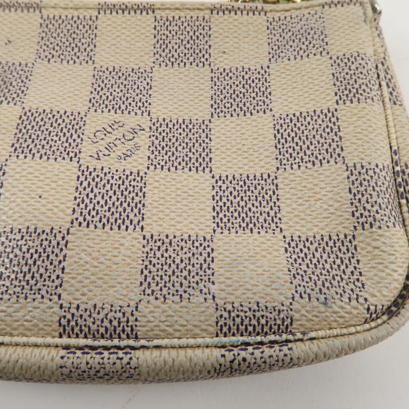 Louis Vuitton Damier Azur Mini Pochette Accessoires Pouch N58010