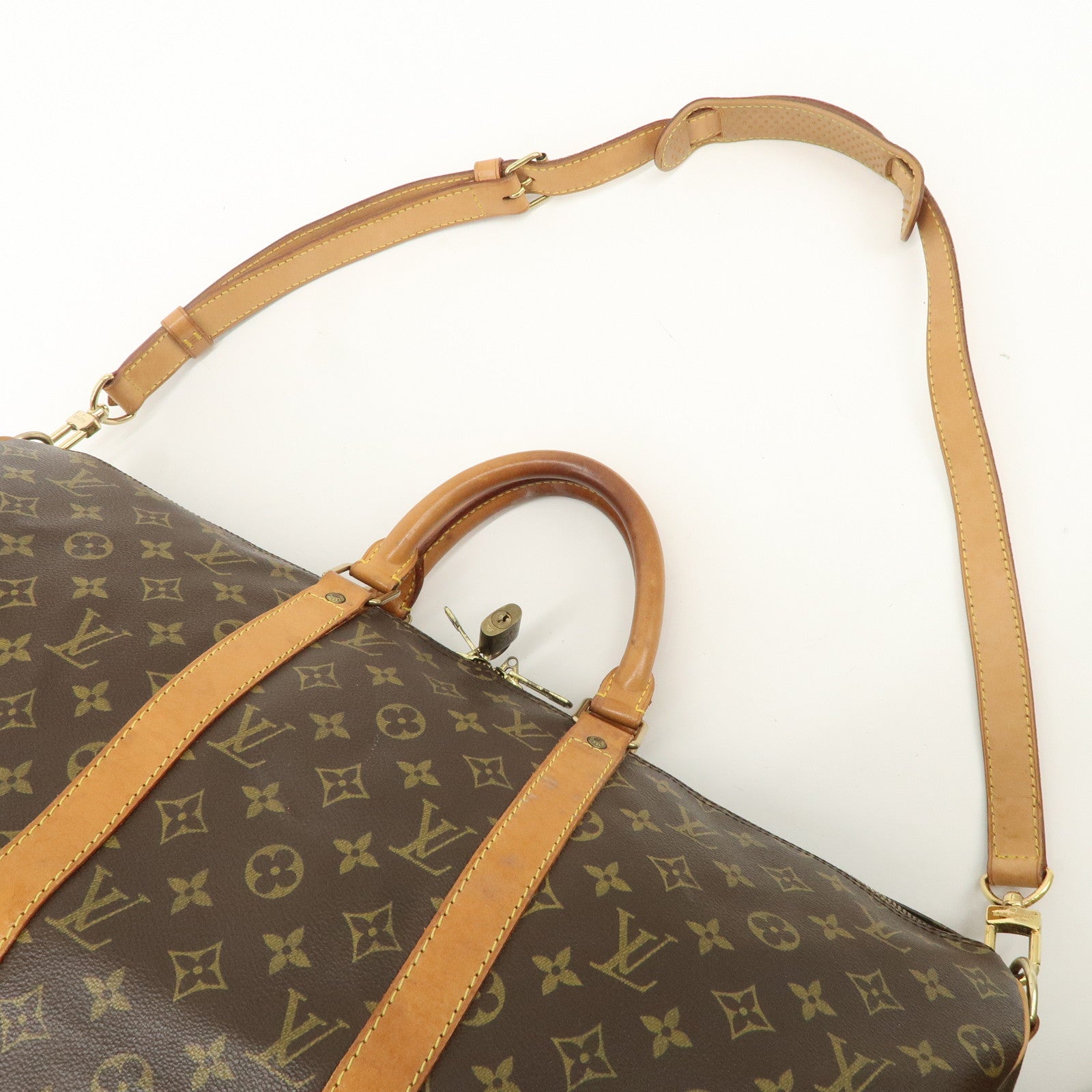 Louis Vuitton Monogram Keep All Bandouliere 50 Boston Bag M41416 Used