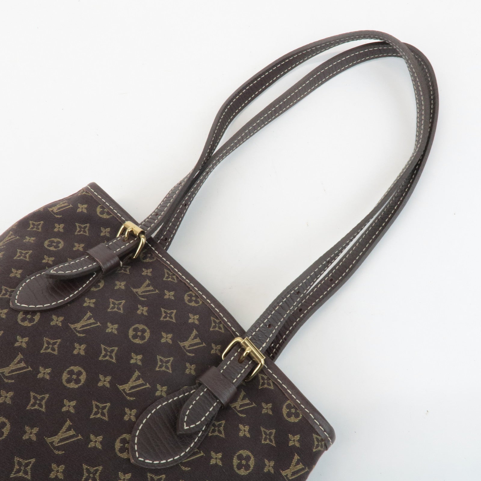 Louis Vuitton Monogram Mini Lin Bucket PM Shoulder Bag M95226 Used