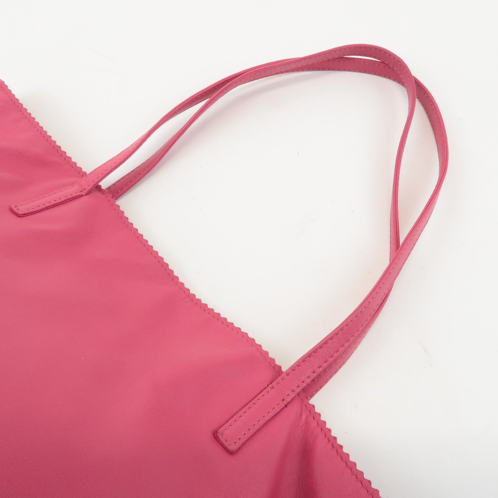 LOEWE Leather Tote Bag Shoulder Bag Pink