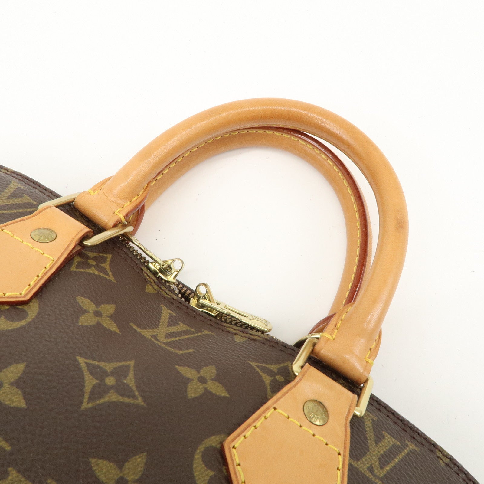 Louis Vuitton Monogram Alma Hand Bag Brown M51130 Used