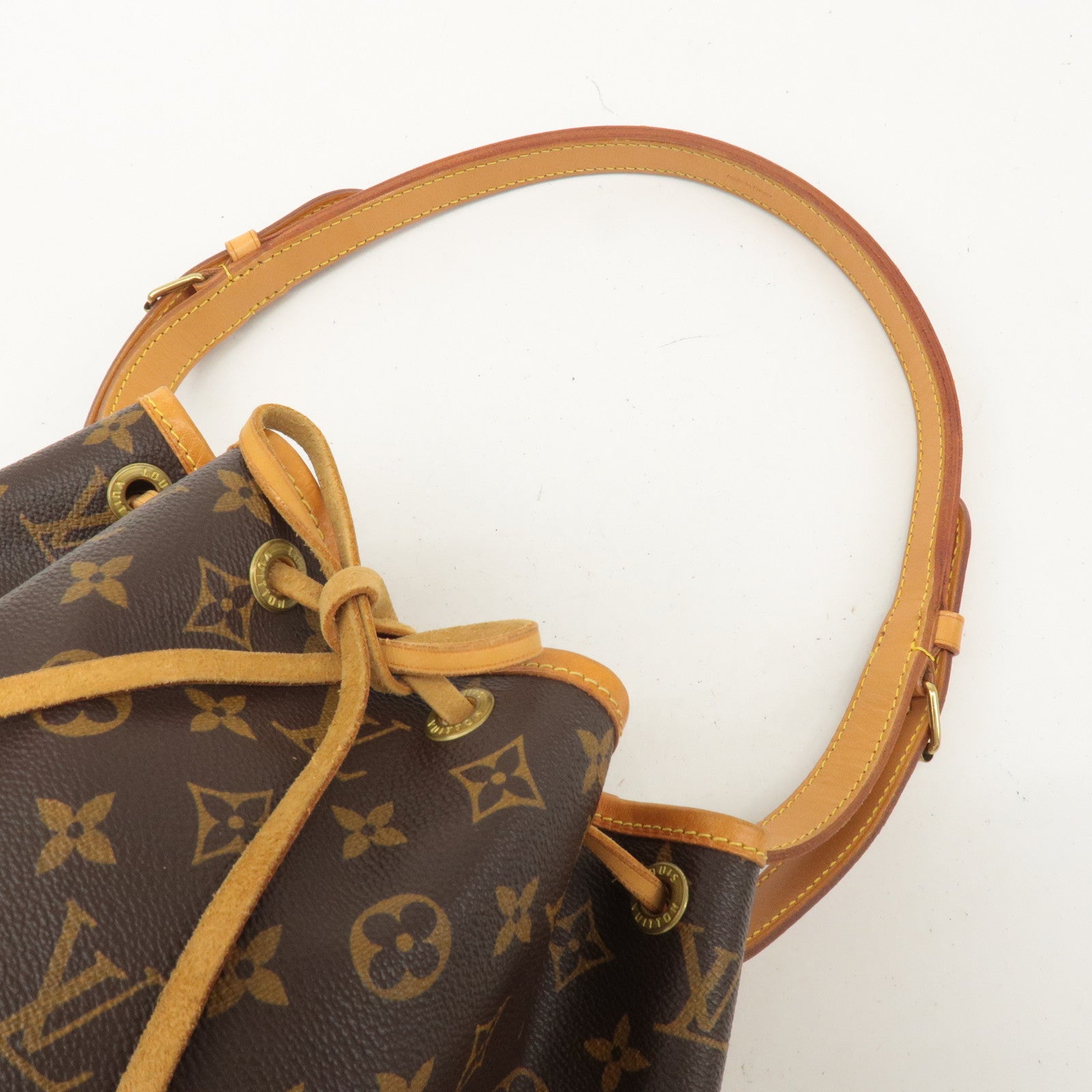 Louis Vuitton Monogram Petit Noe Shoulder Bag Brown M42226