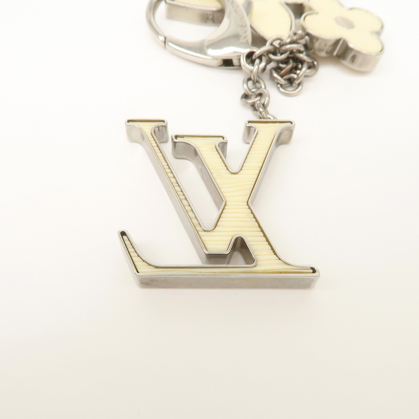 Louis Vuitton Bijoux Sac Fleur de Epi Bag Charm Silver M65085 Used