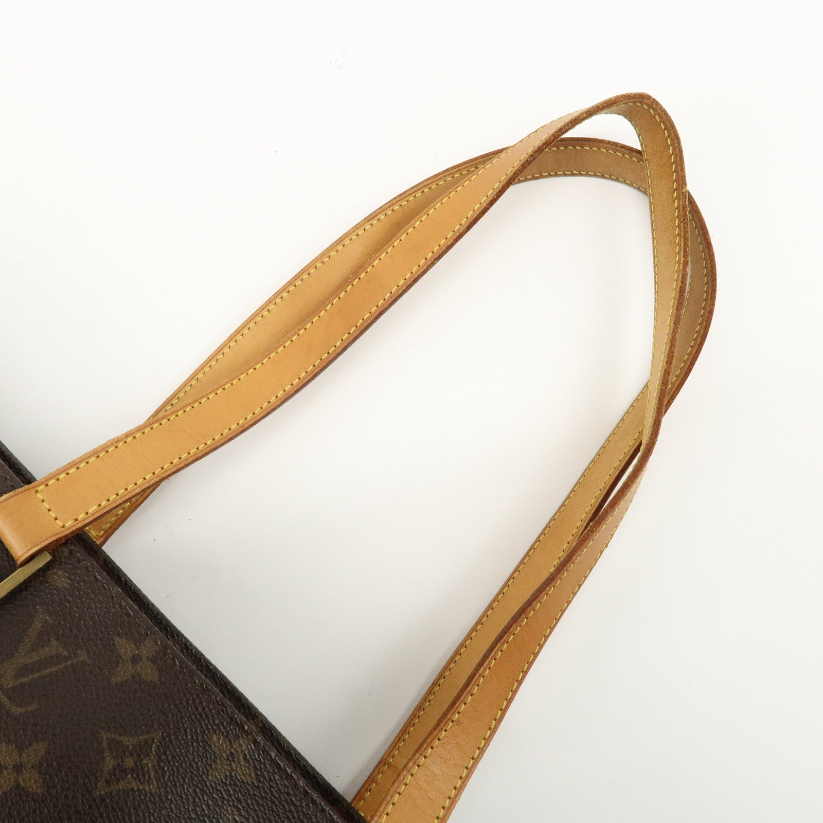 Louis Vuitton Monogram Luco Tote Bag Hand Bag Brown M51155 Used