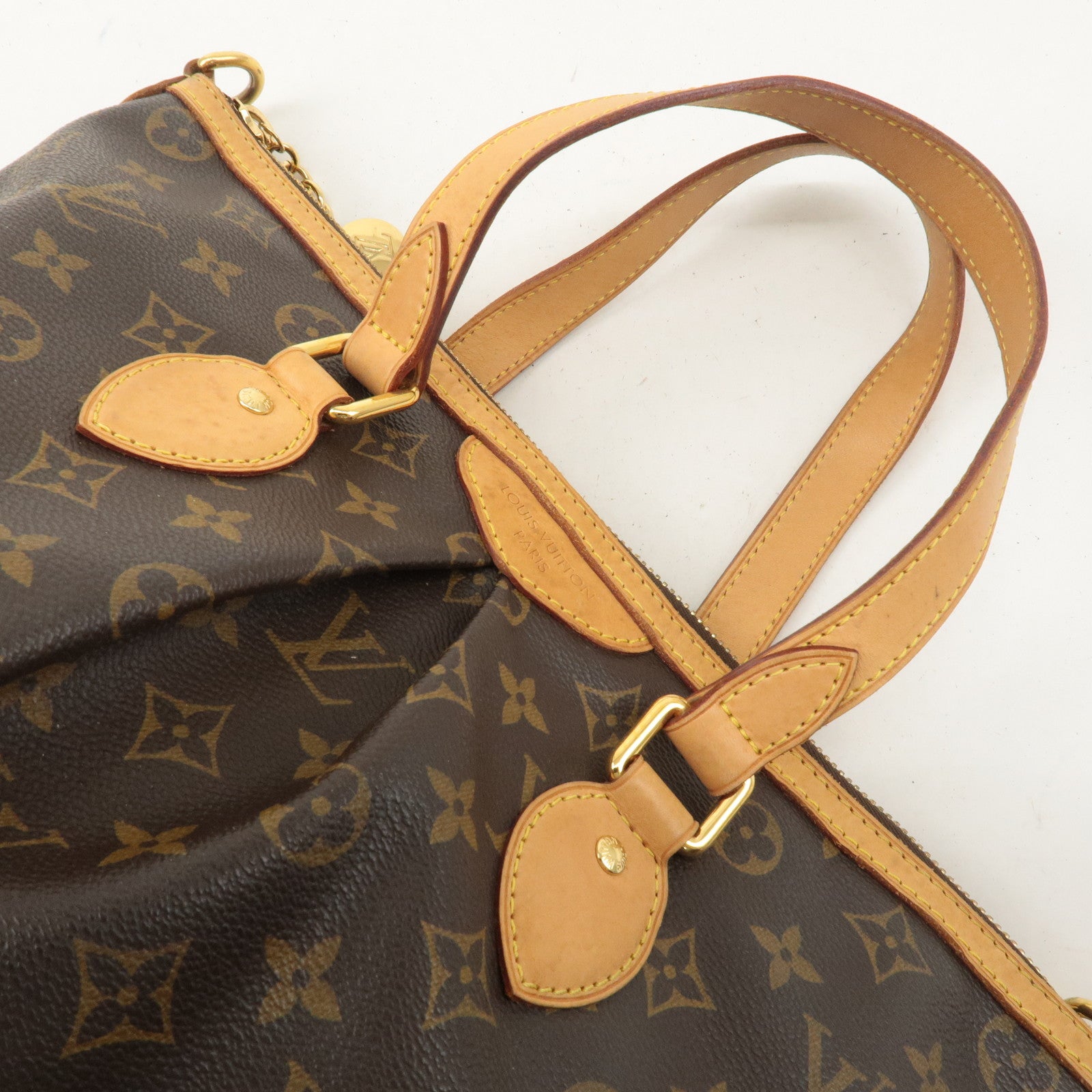 Louis Vuitton Monogram Palermo PM 2Way Hand Bag Brown M40145