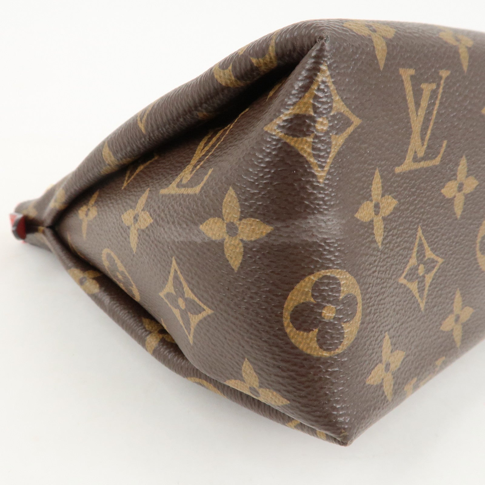 Louis Vuitton Monogram Pallas Beauty Case Brown Red M64123 Used