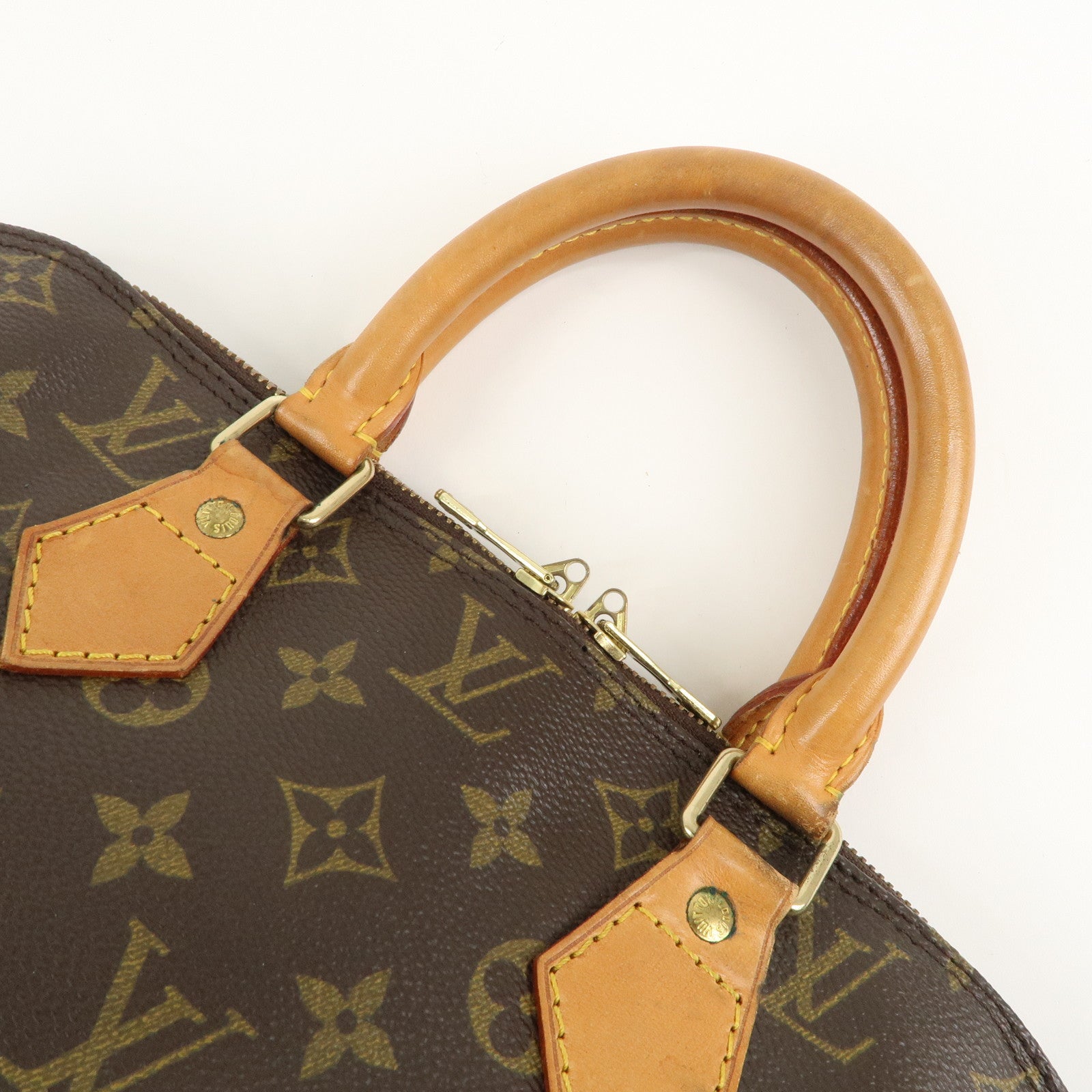 Louis Vuitton Monogram Alma Hand Bag Brown M51130