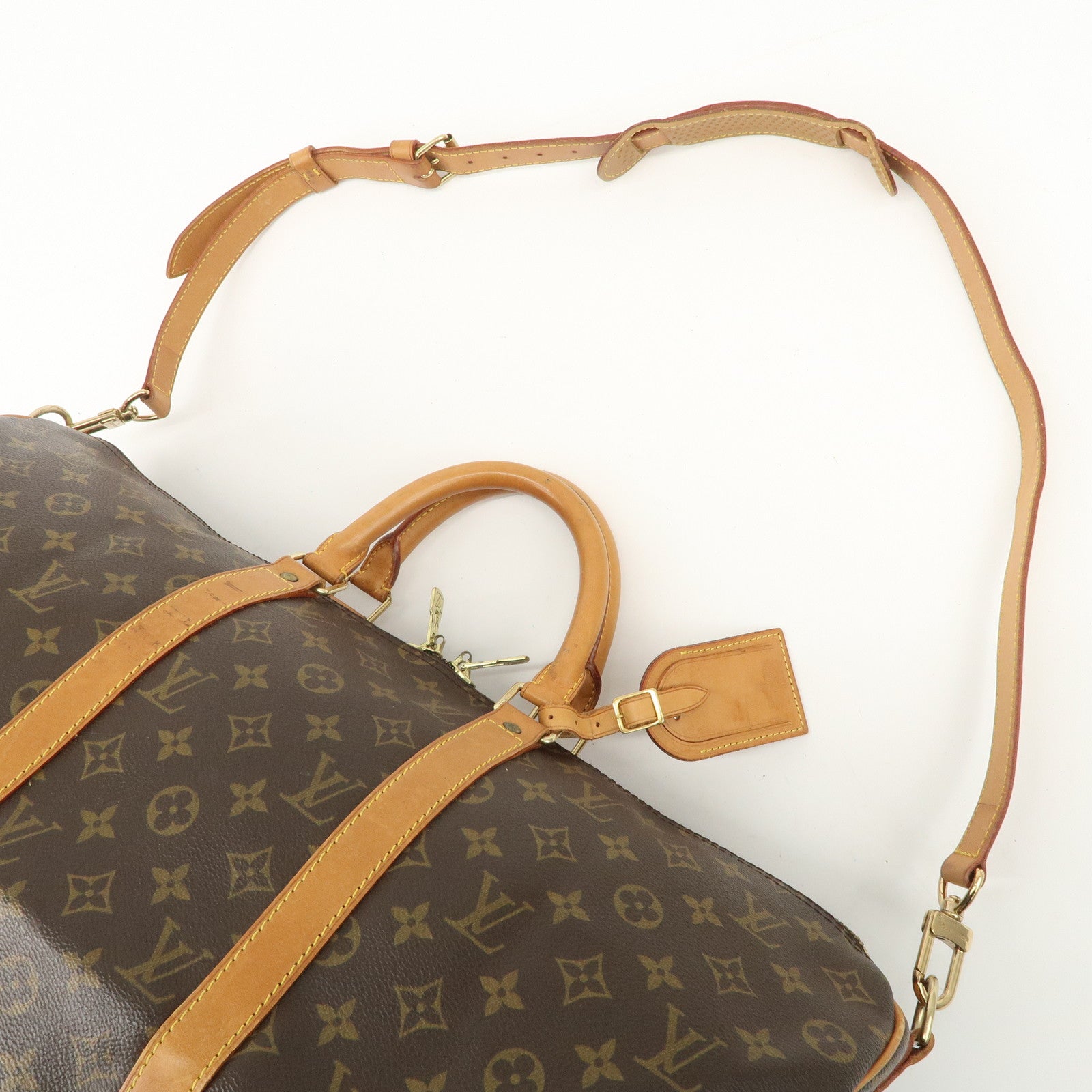 Louis Vuitton Monogram Keep All Bandouliere50 Boston Bag M41416 Used