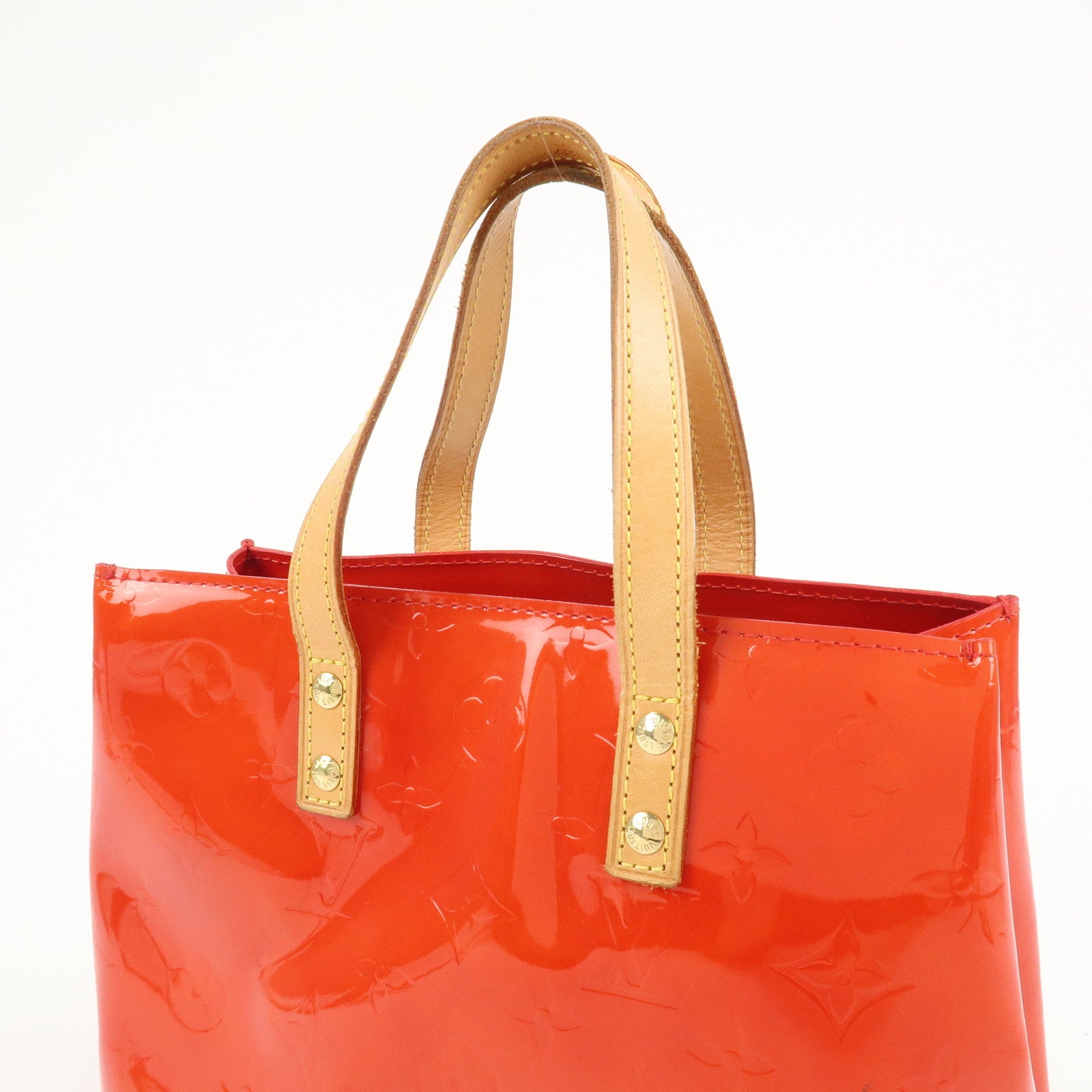 Louis Vuitton Monogram Vernis Lead PM Hand Bag M91088 Rouge