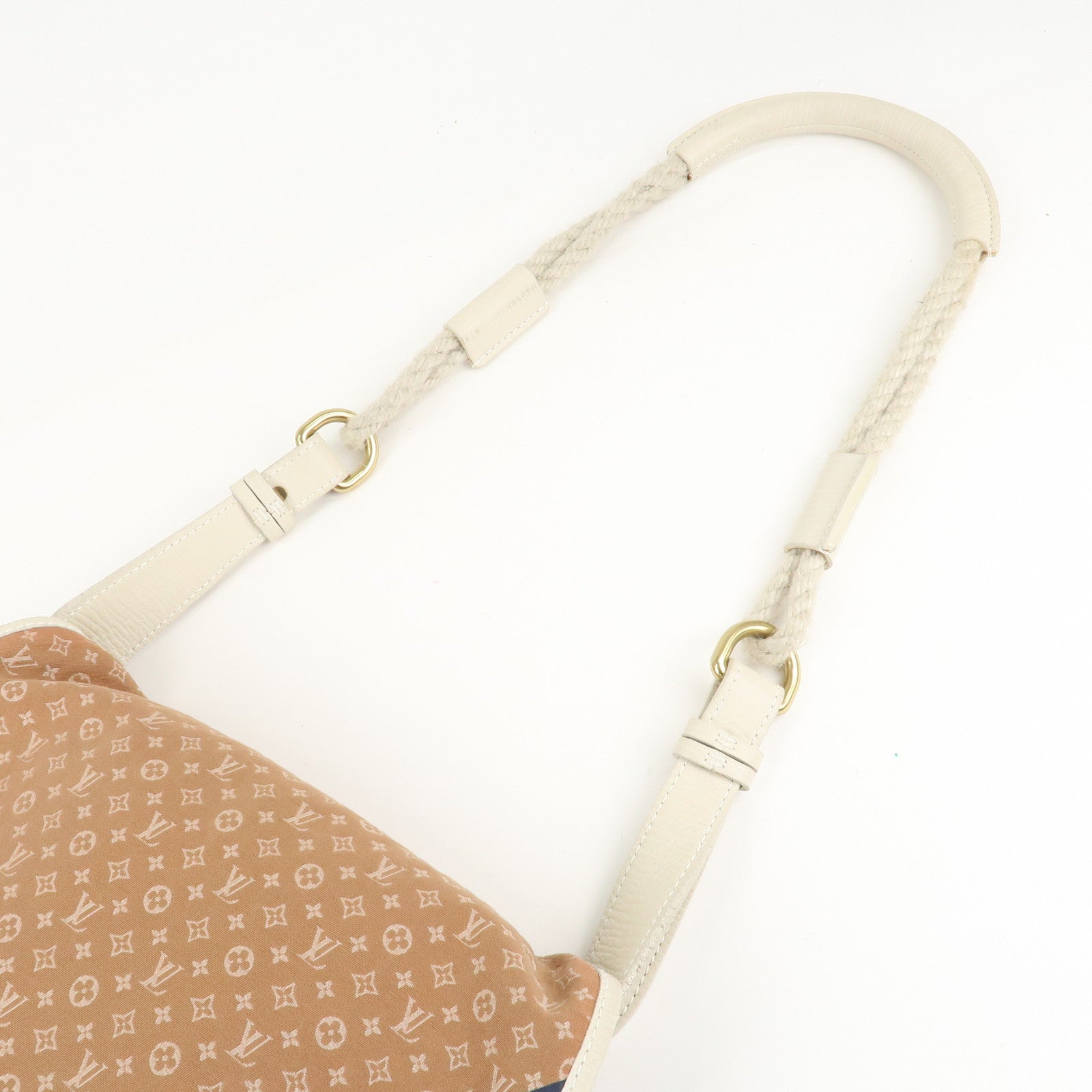 Louis Vuitton Monogram Mini Initial Aman Beige White M40020 Used