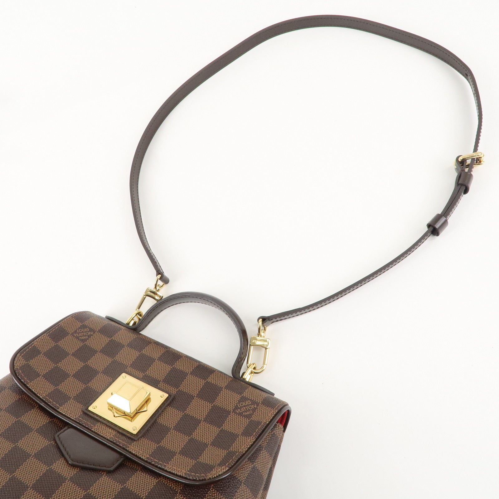 Louis Vuitton Damier Bergamo PM 2Way Shoulder Bag Brown N41167