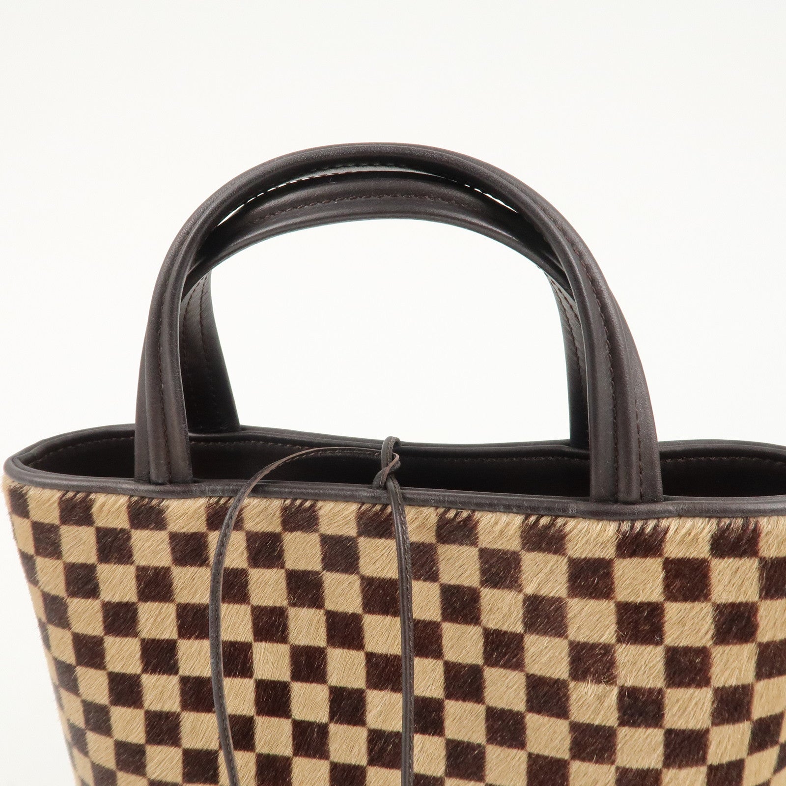 Louis Vuitton Damier Sauvage Impala Hand Bag Beige Brown M92133 Used