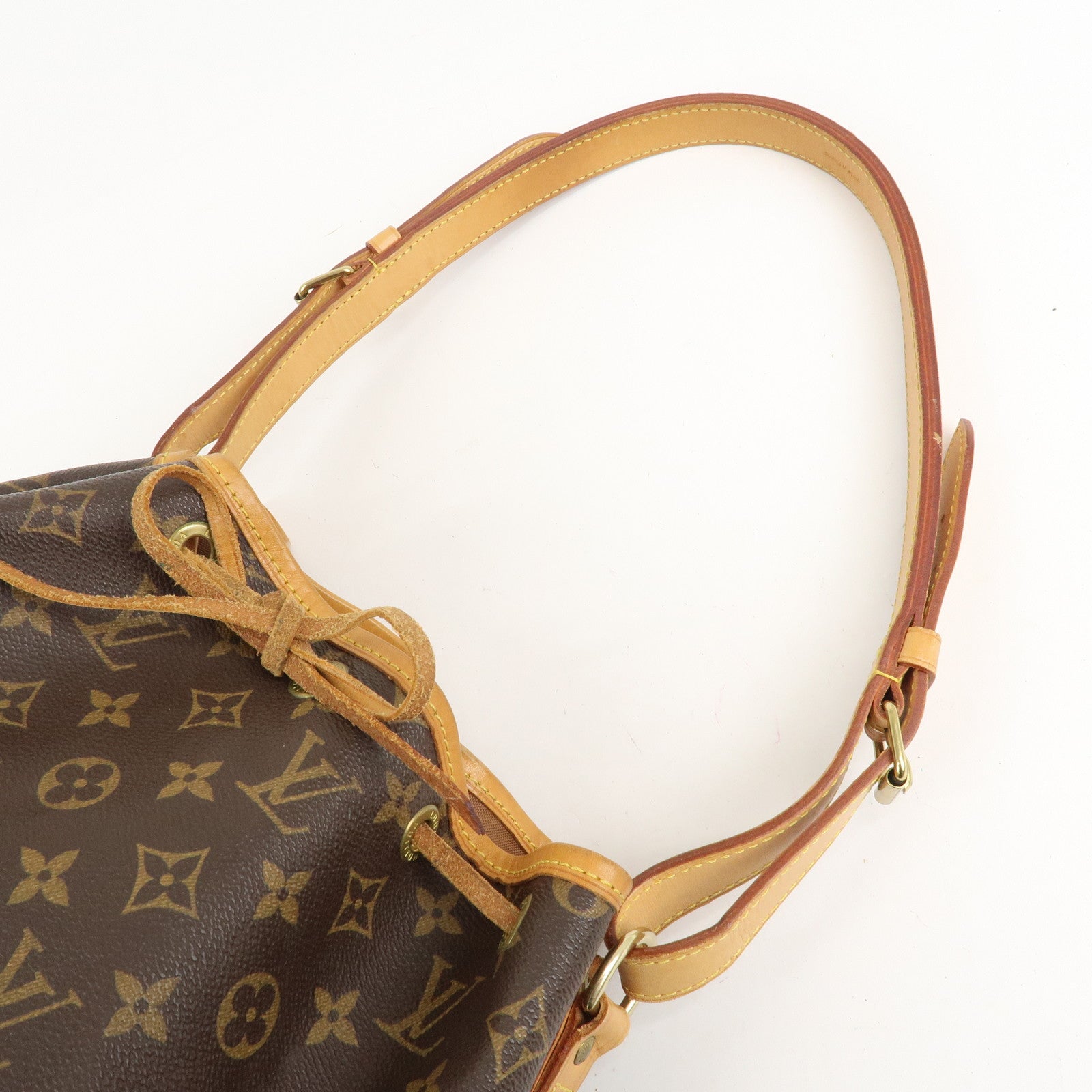 Louis Vuitton Monogram Noe Shoulder Bag Hand Bag Brown M42224 Used