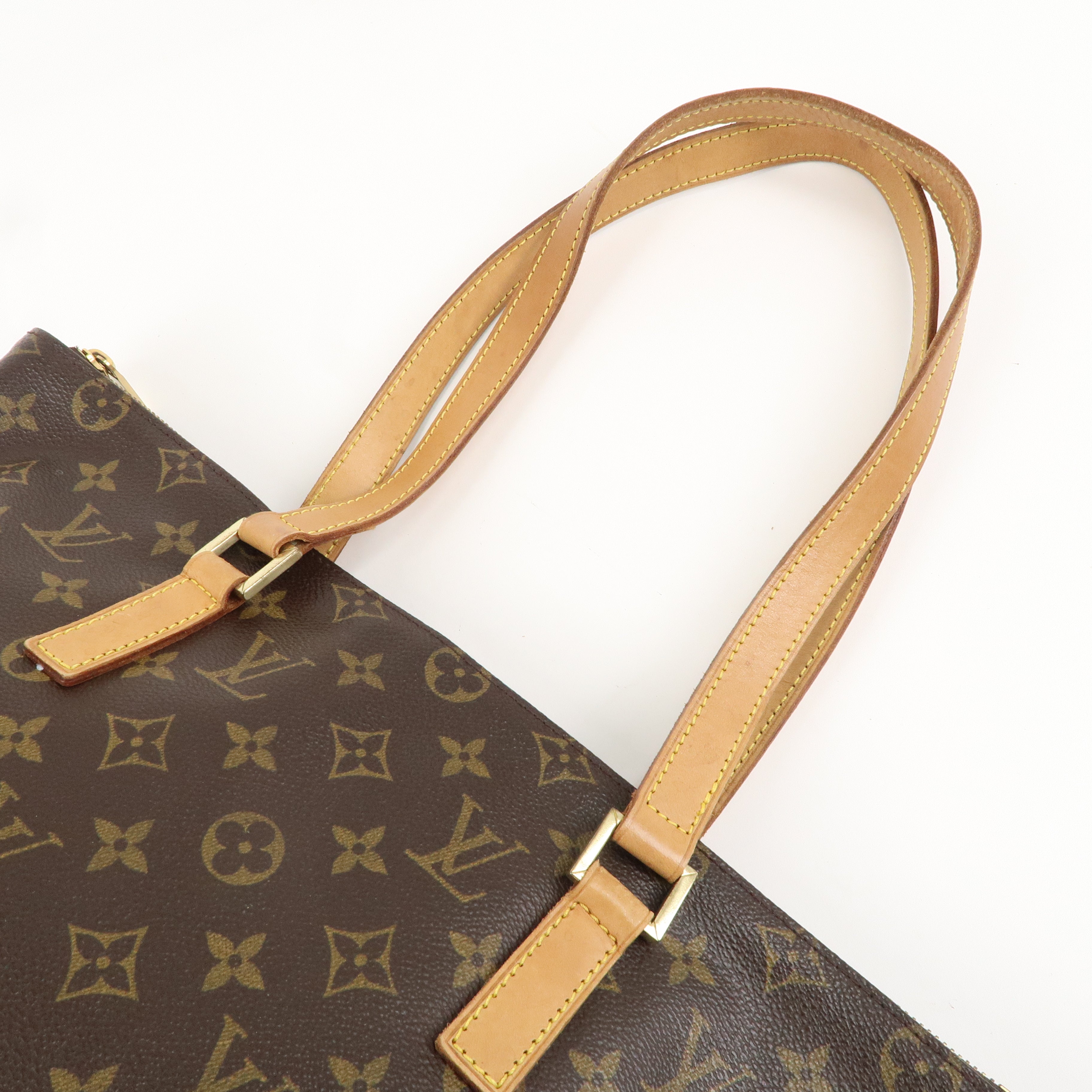 Louis Vuitton Monogram Cabas Mezzo Tote Bag Brown M51151