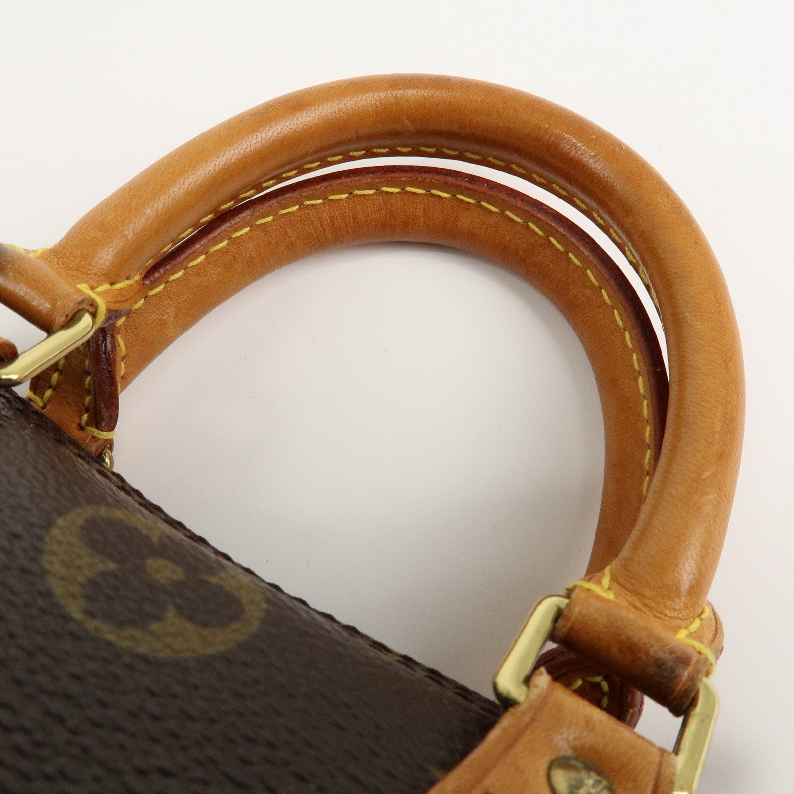 Louis Vuitton Monogram Mini Speedy Hand Bag Brown M41534