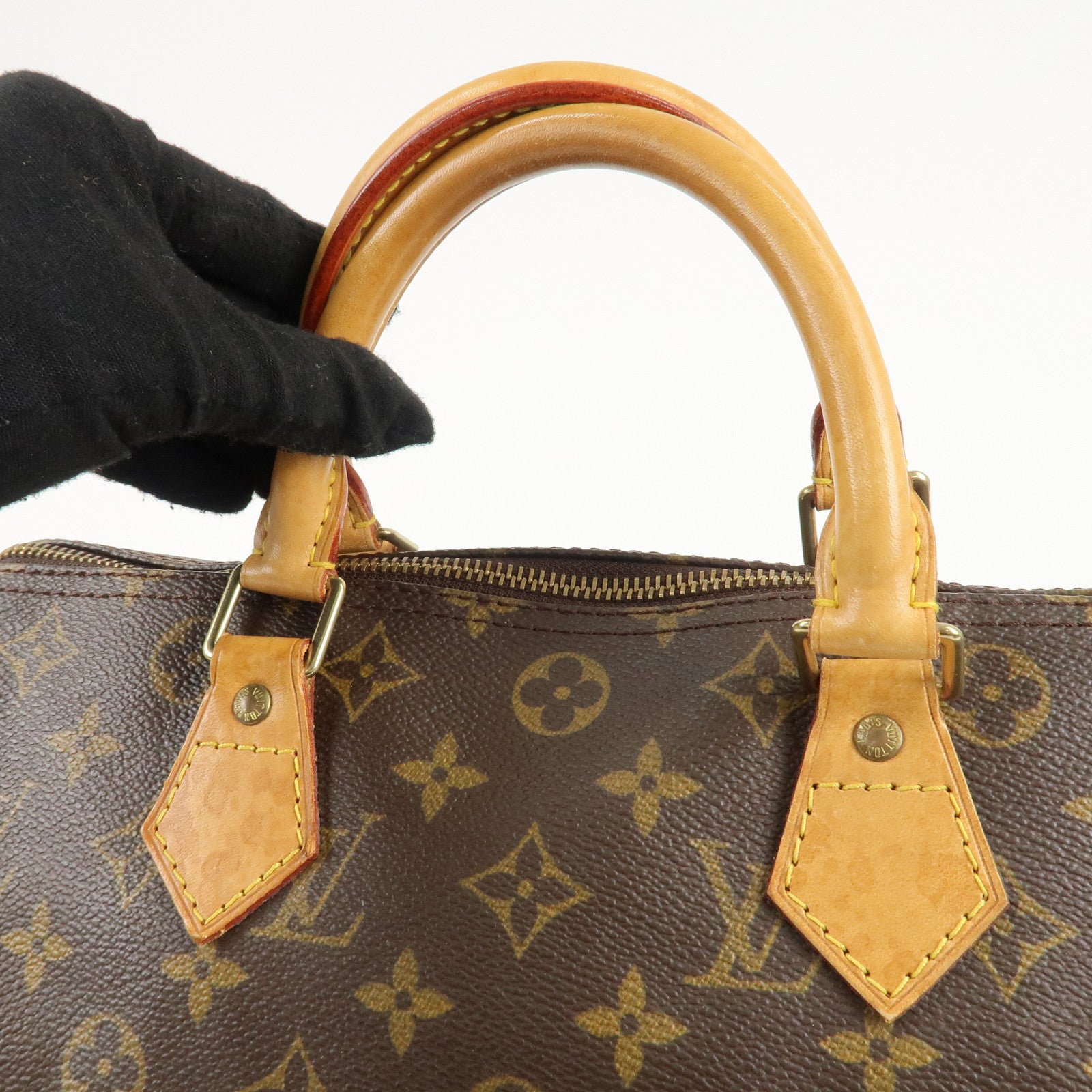 Louis Vuitton Monogram Speedy 30 Hand Bag Boston Bag M41526 Used