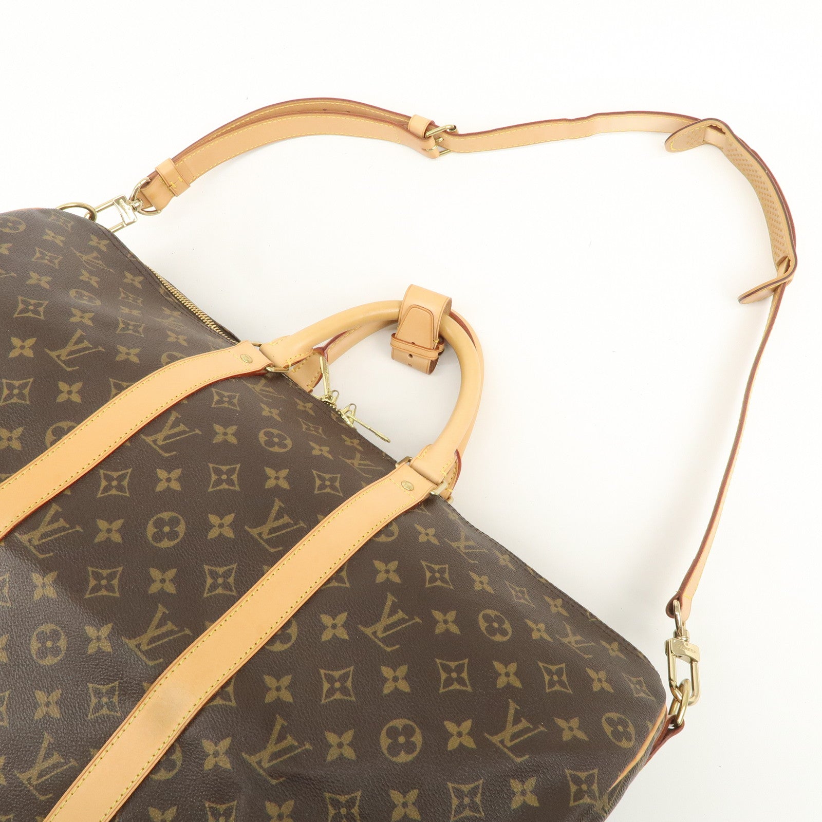 Louis Vuitton Monogram Keep All Bandouliere 50 Boston Bag M41416 Used