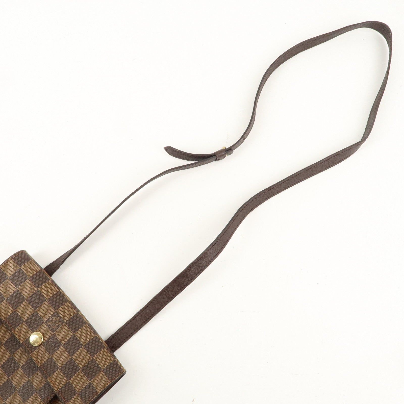 Louis Vuitton Damier Ebene Pimlico Shoulder Bag Brown N45272