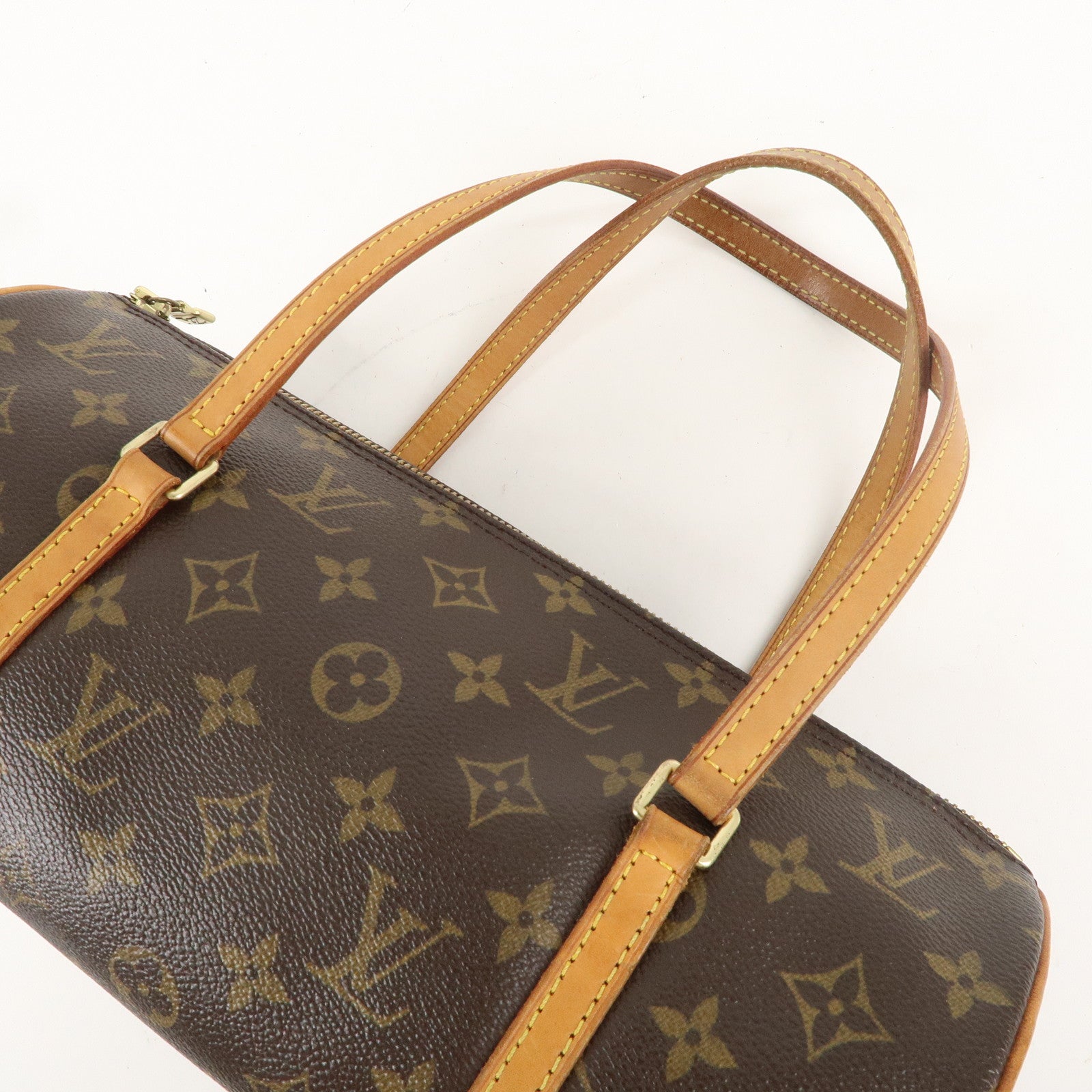 Louis Vuitton Monogram Papillon 30 Hand Bag Brown M51385