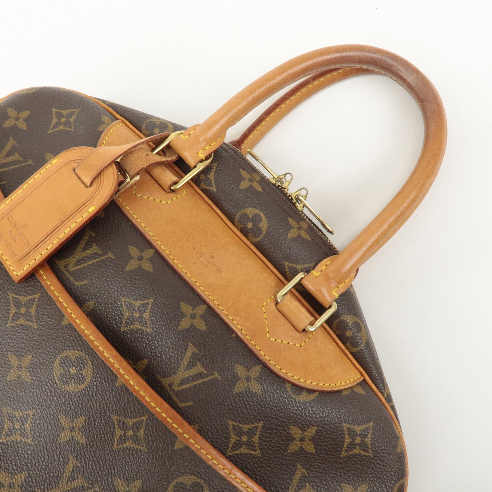 Louis Vuitton Monogram Deauville Hand Bag Brown M47270