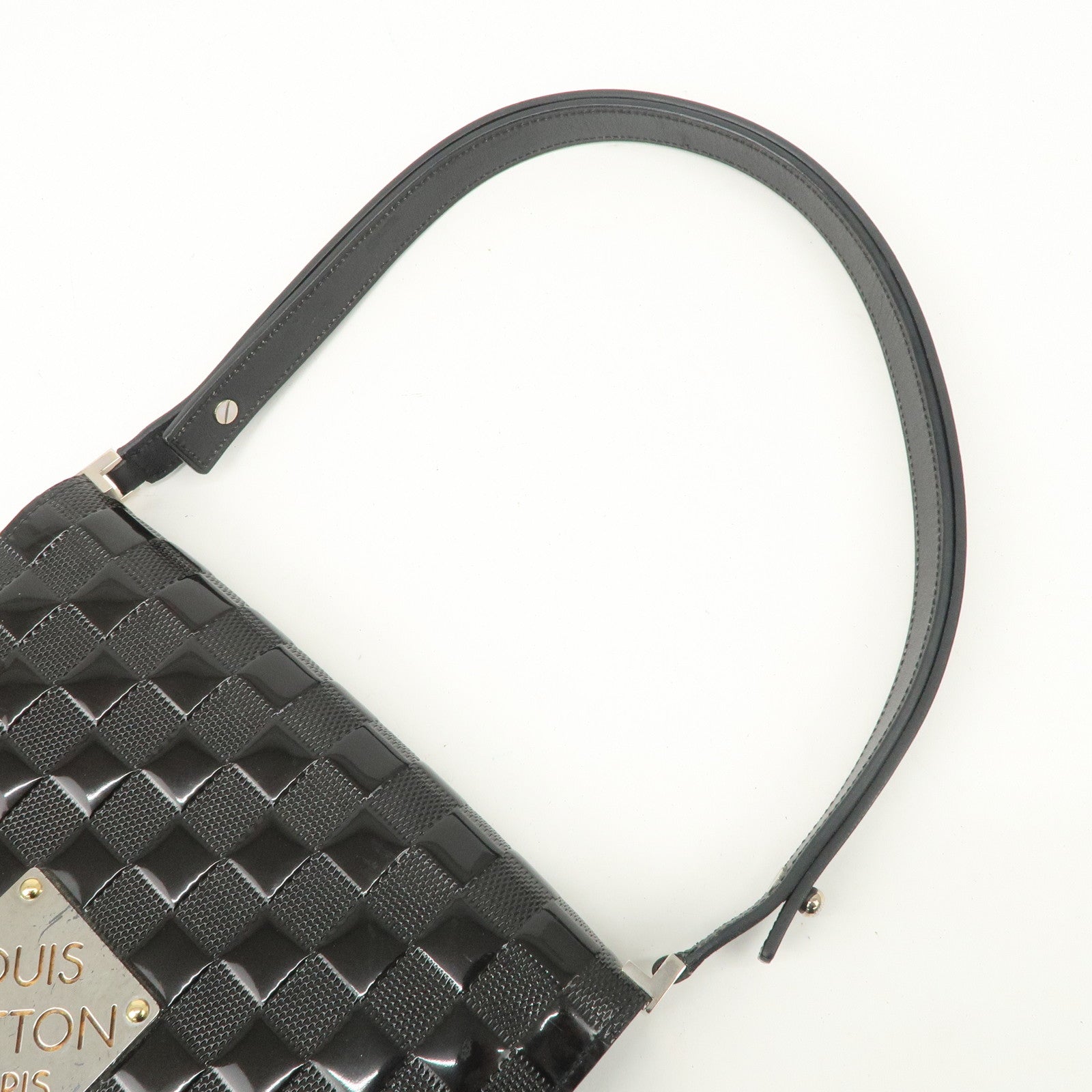 Louis Vuitton Damier Vernis Cabaret Shoulder Bag Noir M92124 Used