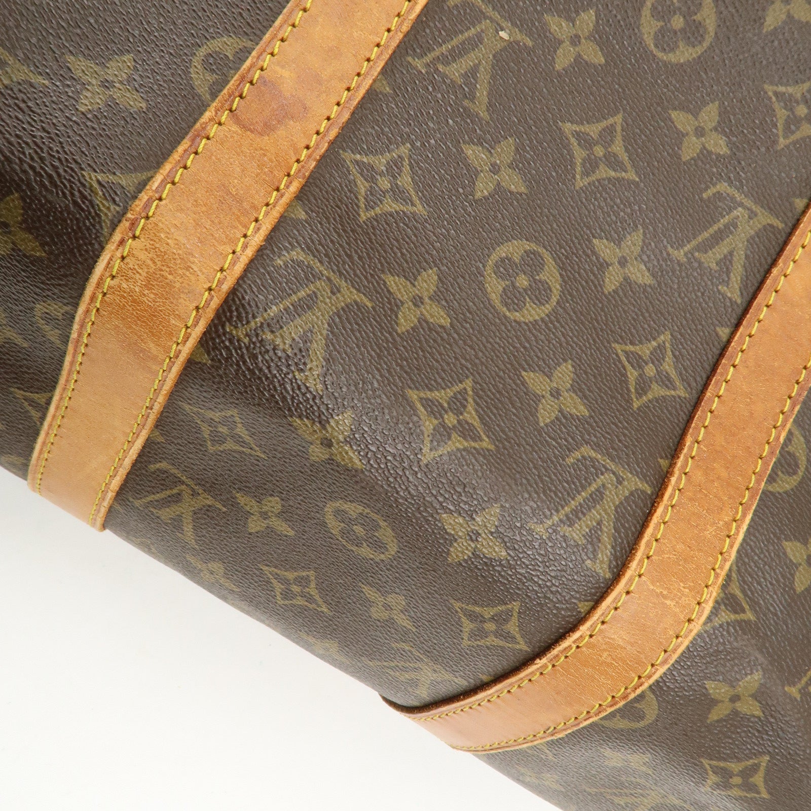 Louis Vuitton Monogram Keep All 50 Boston Bag Brown M41426 Used