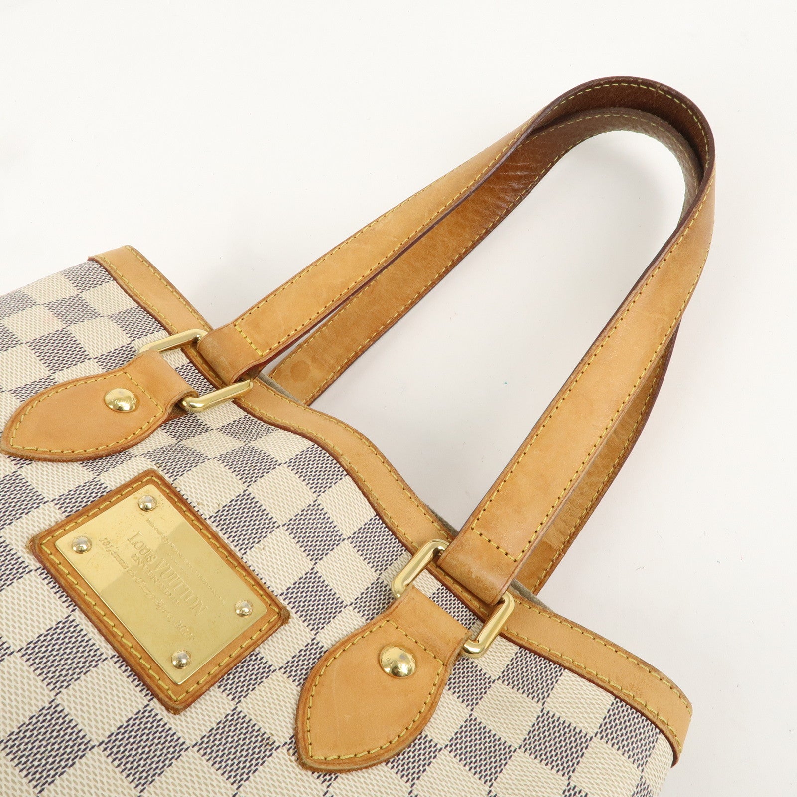 Louis Vuitton Damier Azur Hampstead PM Hand Bag N51207