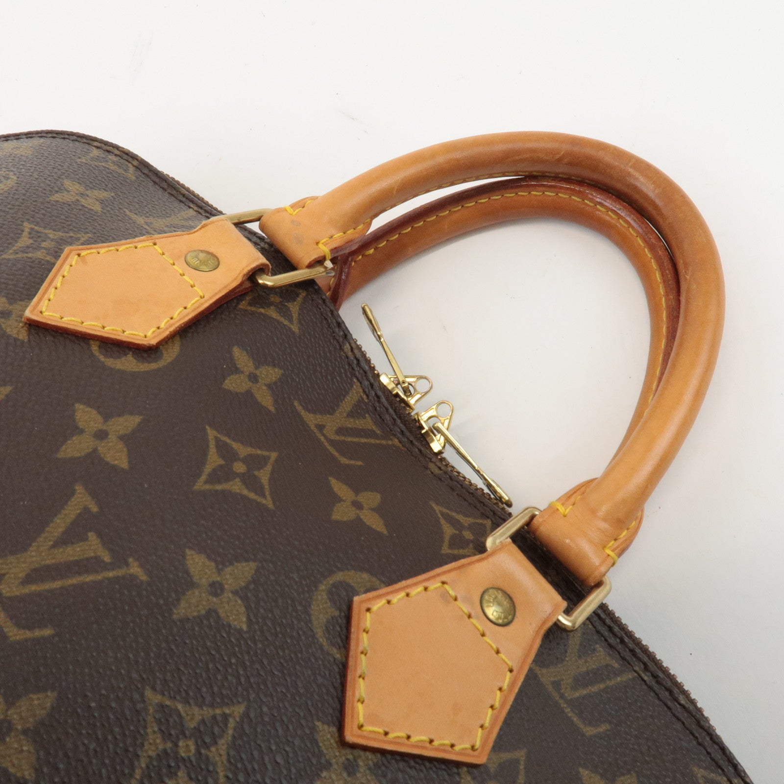 Louis Vuitton Monogram Alma Hand Bag Brown Brown M51130