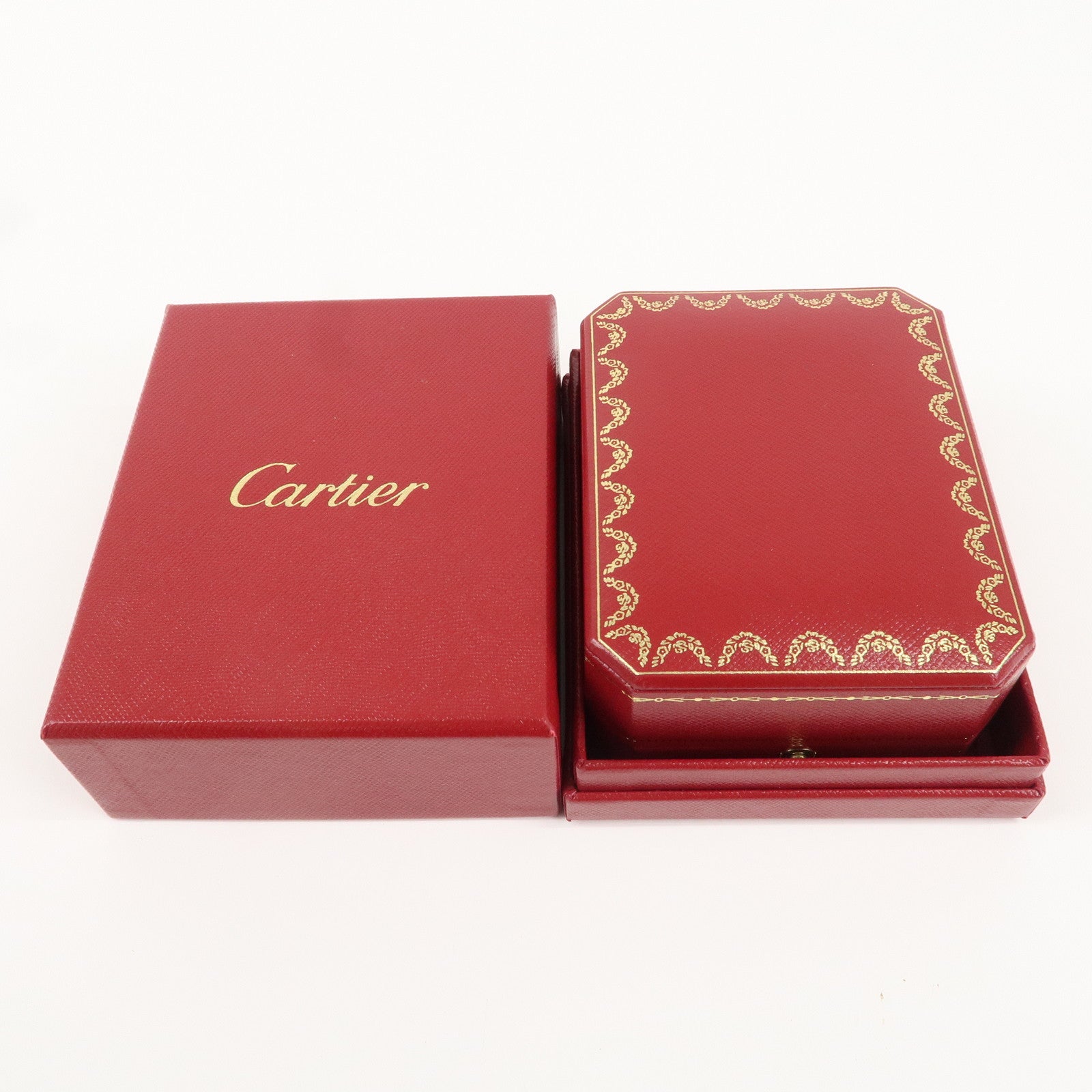 Cartier Set of 3 Pair Ring Box Display Box Jewelry Box For Ring