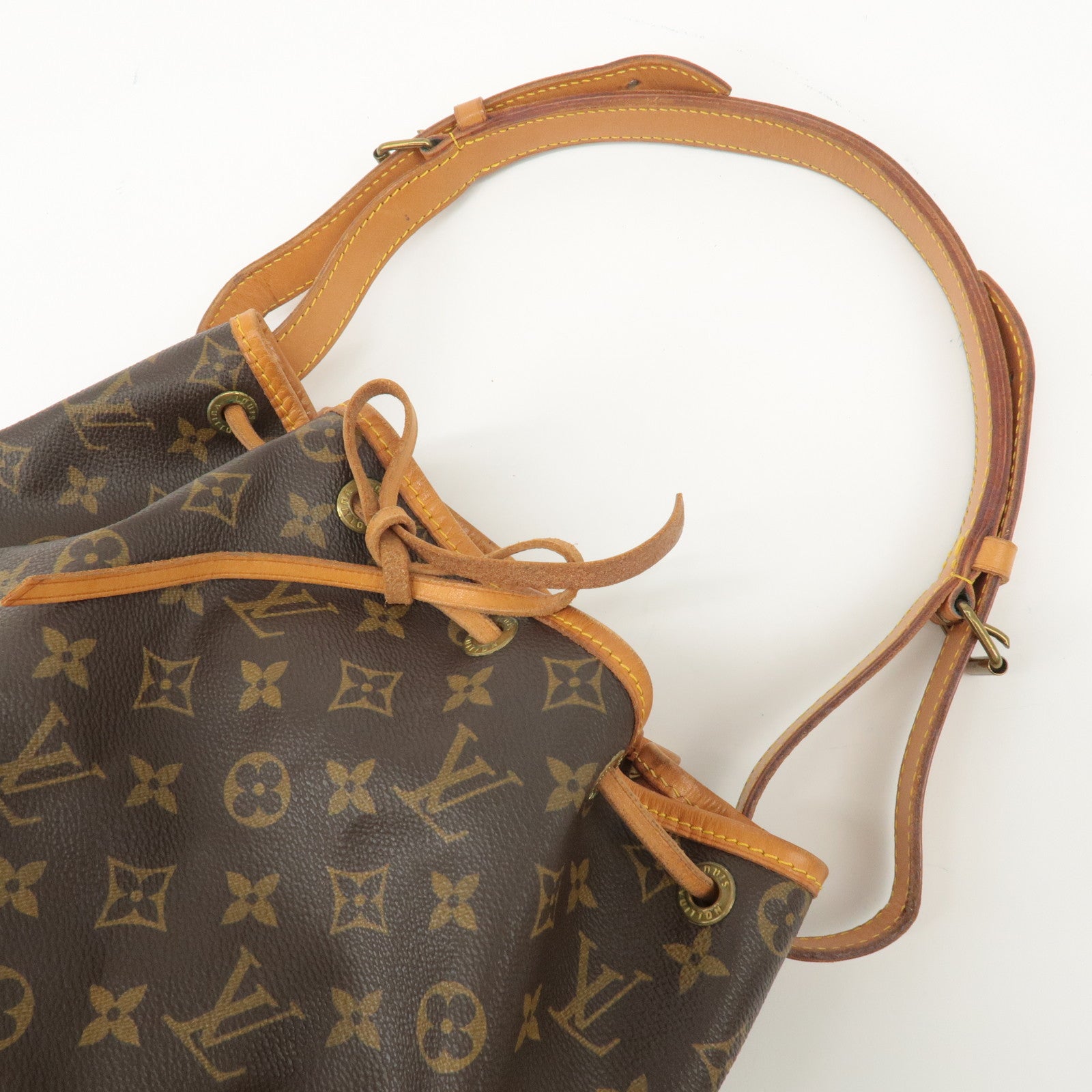 Louis Vuitton Monogram Noe Shoulder Bag Hand Bag Brown M42224 Used