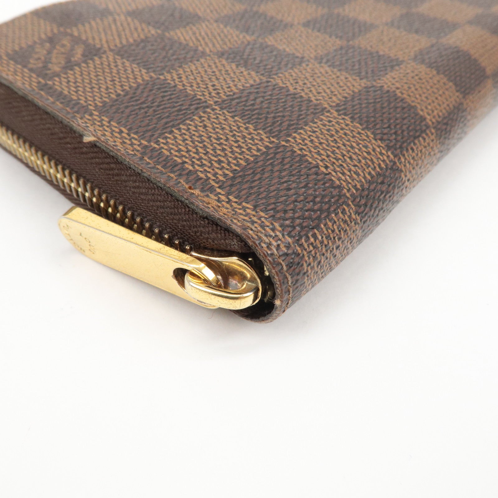 Louis Vuitton Damier Zippy Wallet Round Zip Long Wallet N60015 Used