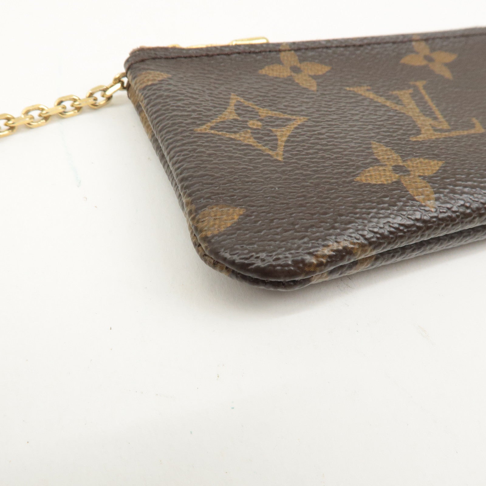 Louis Vuitton Monogram Pochette Cles Coin Case Key Case  M62650