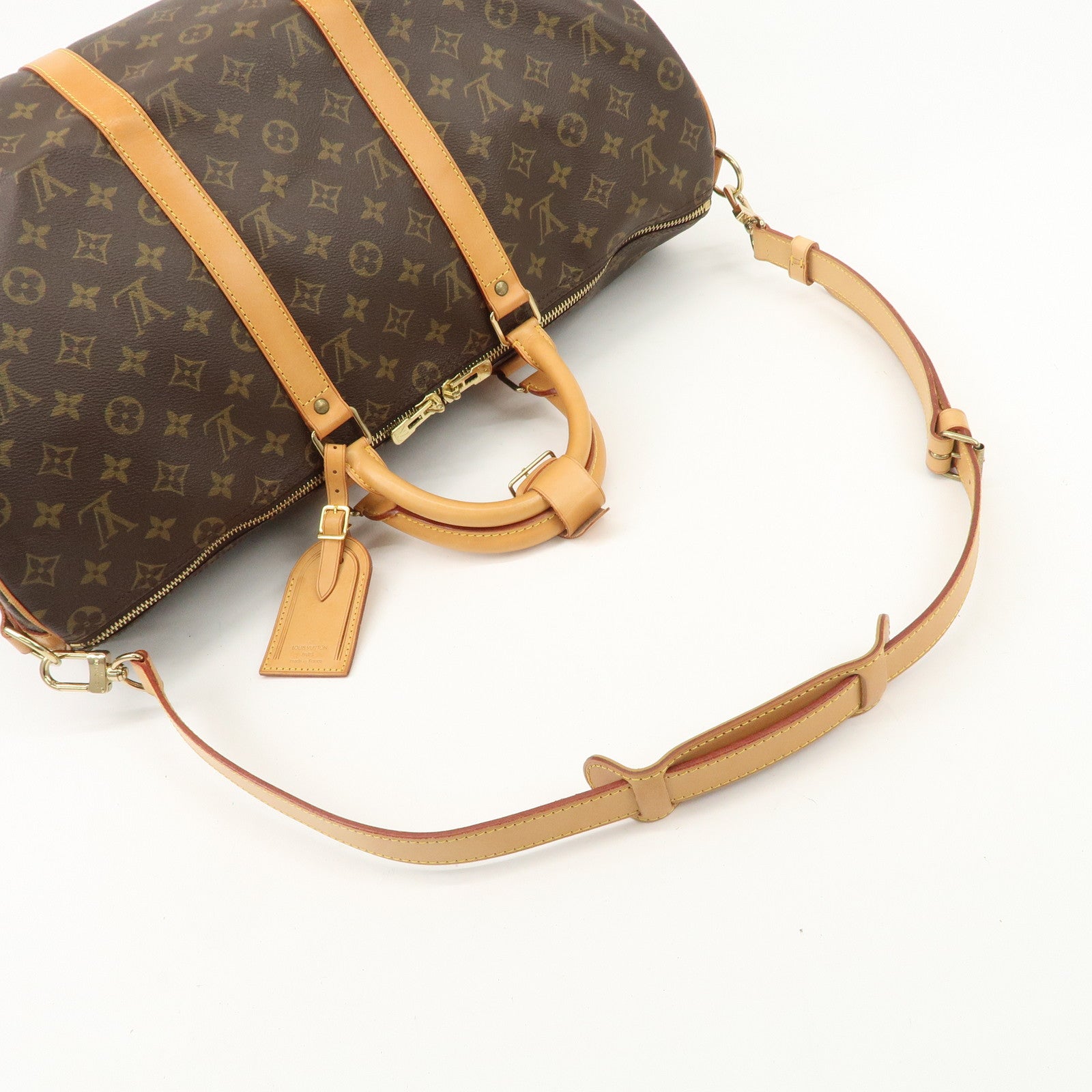 Louis Vuitton Monogram Keep All Bandouliere 50 Boston Bag M41416 Used