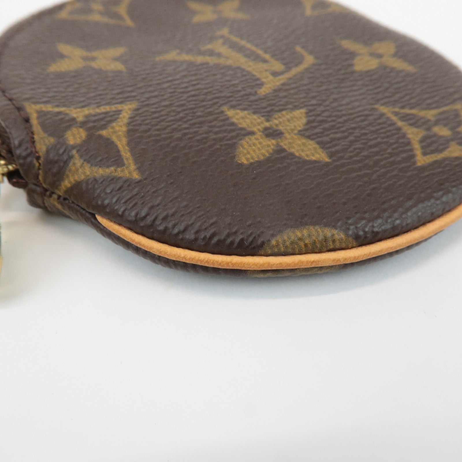 Louis Vuitton Monogram Porte Monnaie Rond Coin Case M61926 Used