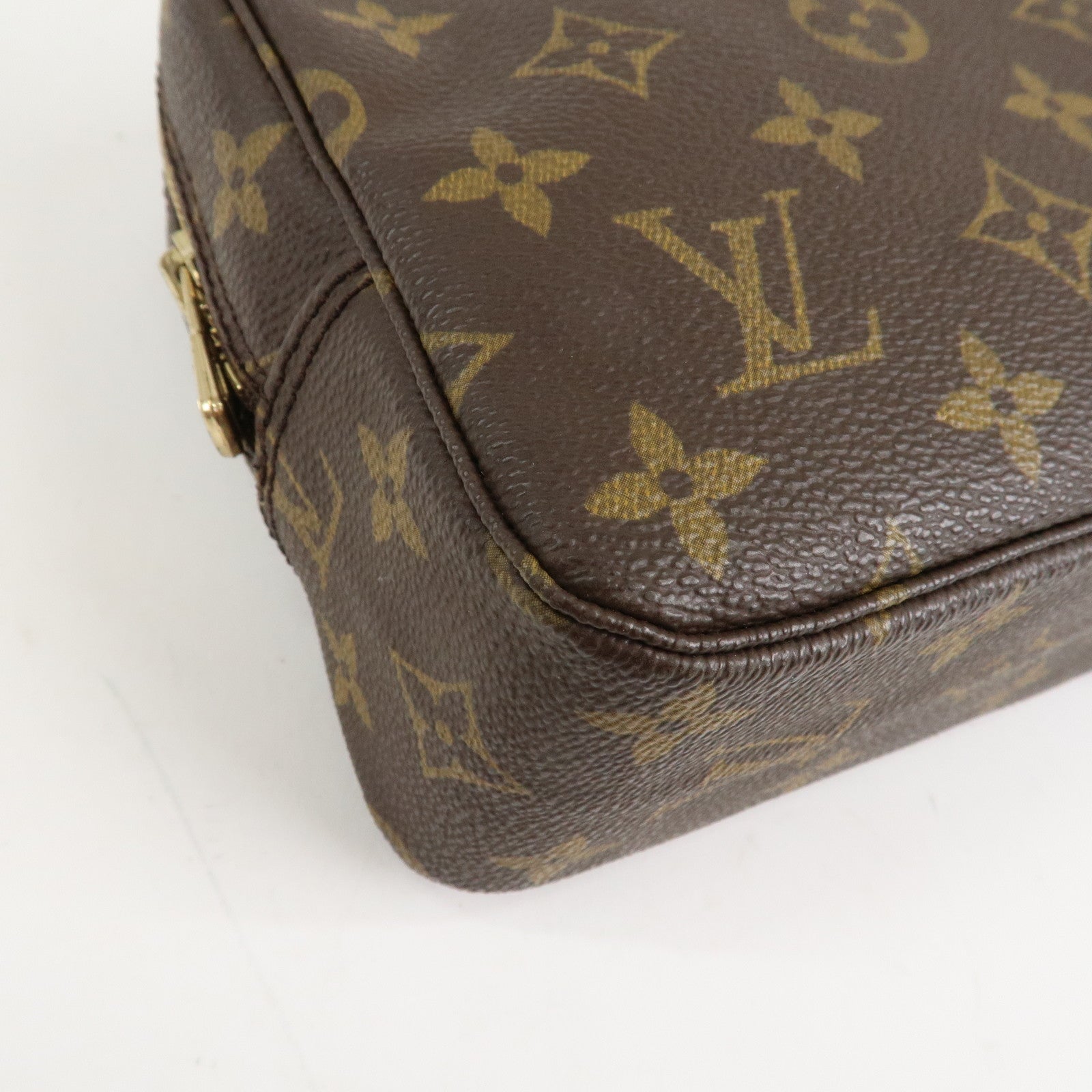 Louis Vuitton Monogram Trousse Toilette 23 Pouch Brown M47524 Used