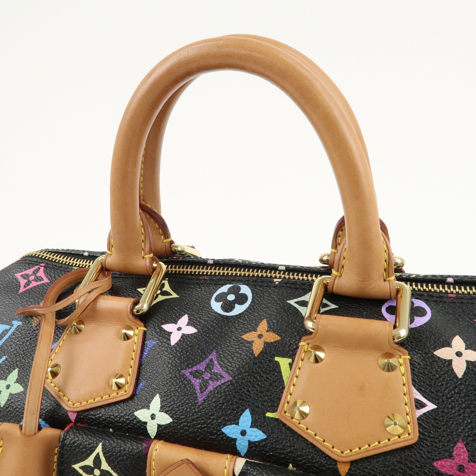 Louis Vuitton Monogram Multi Color Speedy 30 Hand Bag M92642 Used