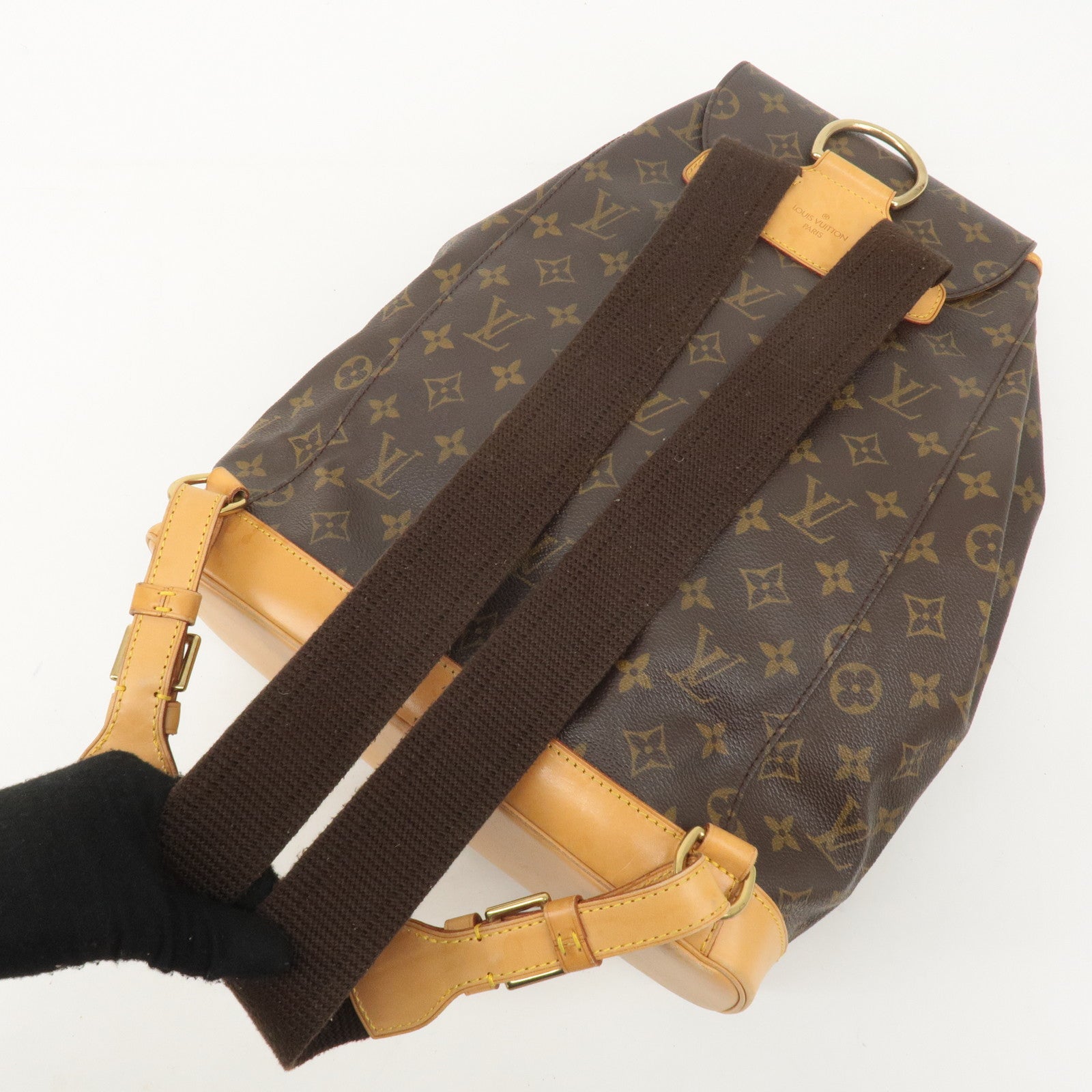 Louis Vuitton Monogram Montsouris GM Back Pack Brown M51135