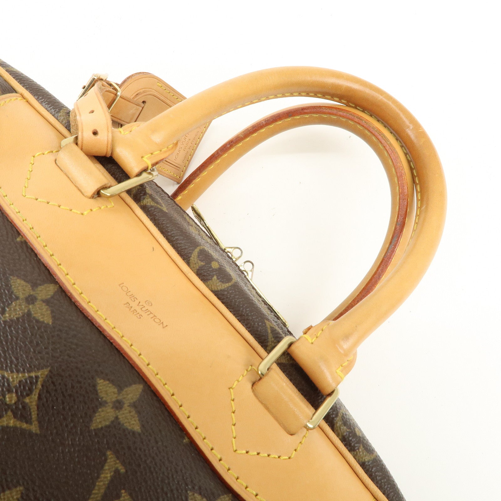 Louis Vuitton Monogram Deauville Hand Bag Brown M47270