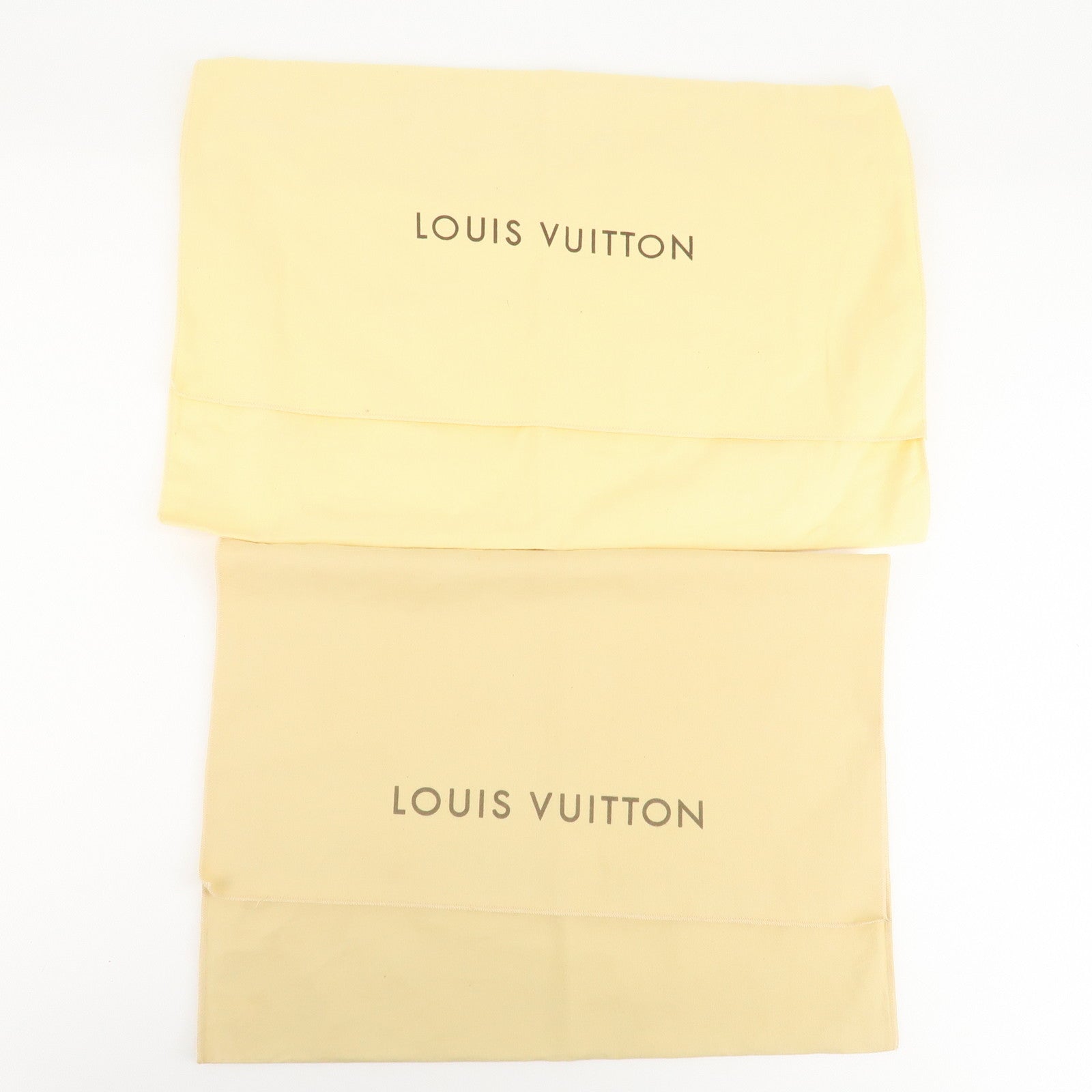 Louis Vuitton Set Of 10 Dust Bag Flap Style Beige Used