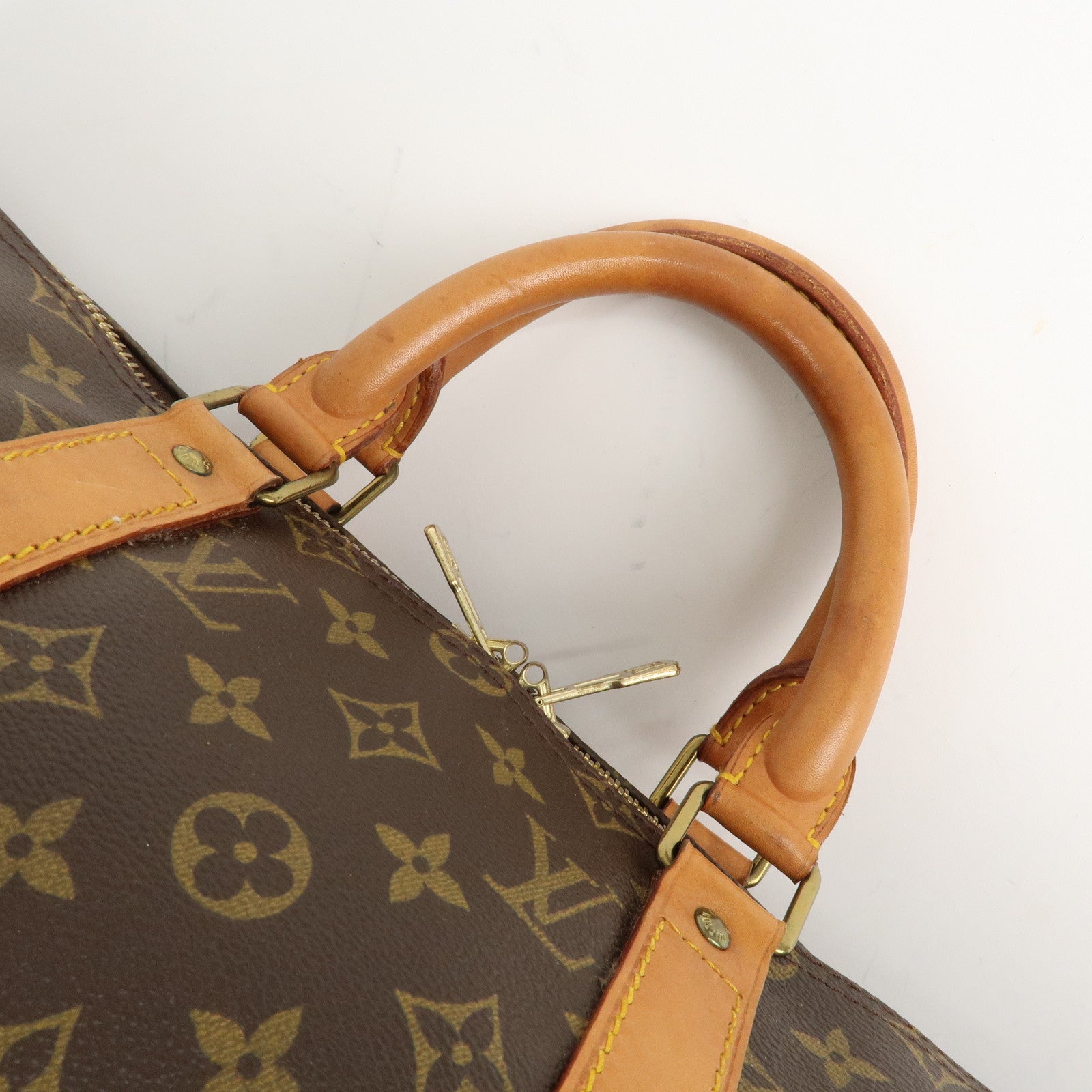 Louis Vuitton Monogram Keep All 50 Boston Bag Brown M41426