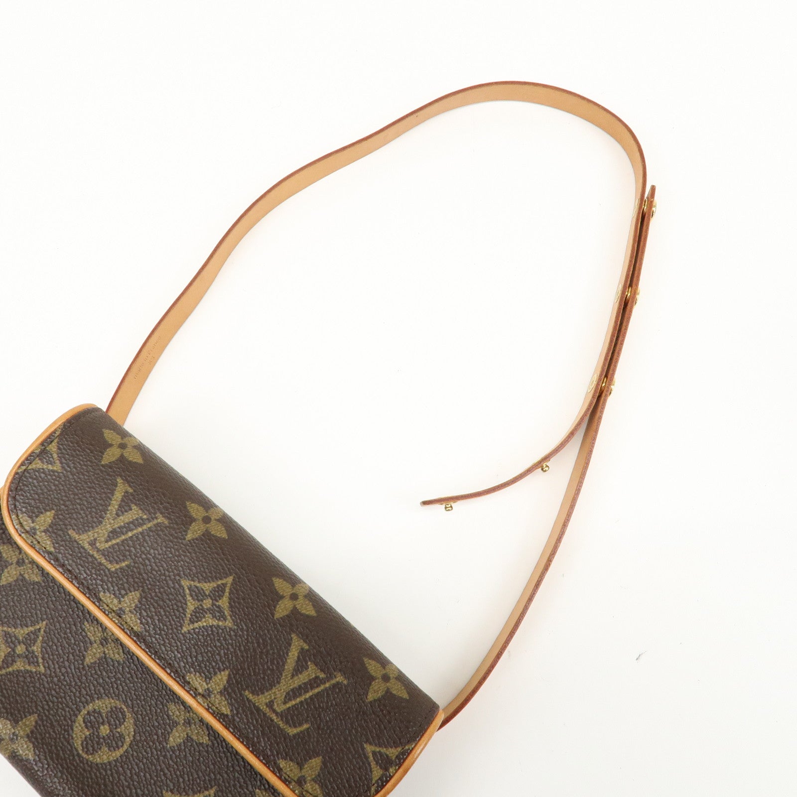 Louis Vuitton Monogram Pochette Florentine Waist Bag BeltXS M51855