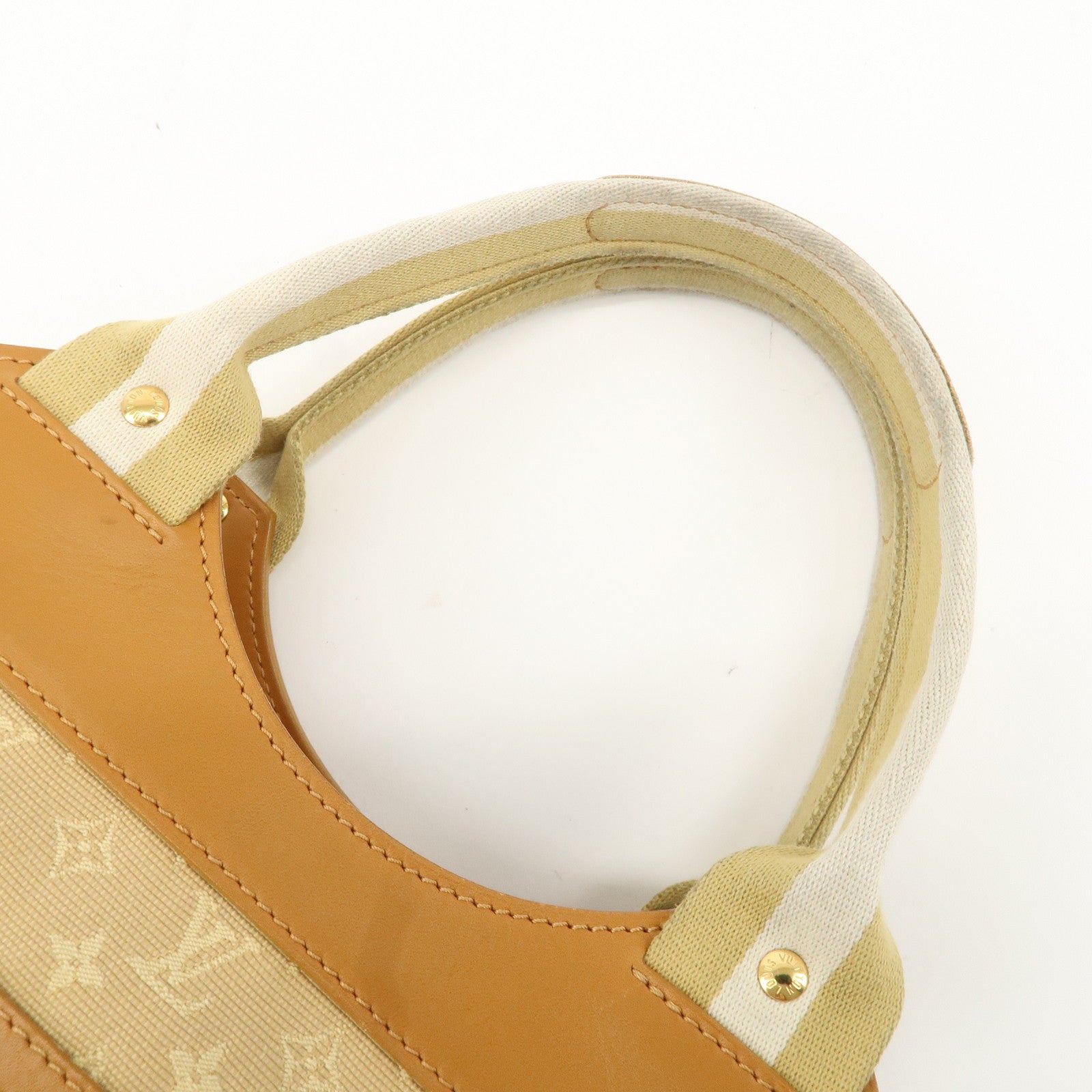 Louis Vuitton Monogram Mini Sac Catherine Hand Bag Beige M92328