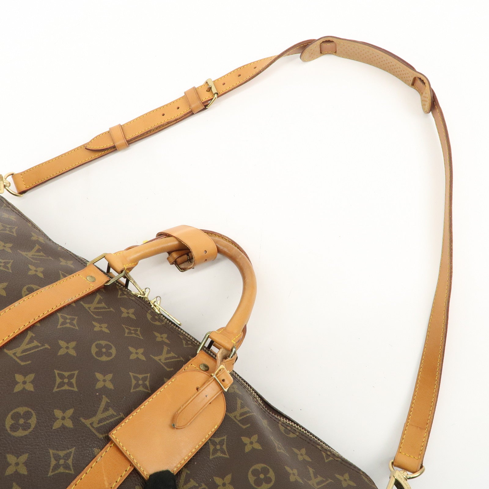 Louis Vuitton Monogram Keep All Bandouliere 50 Boston Bag M41416