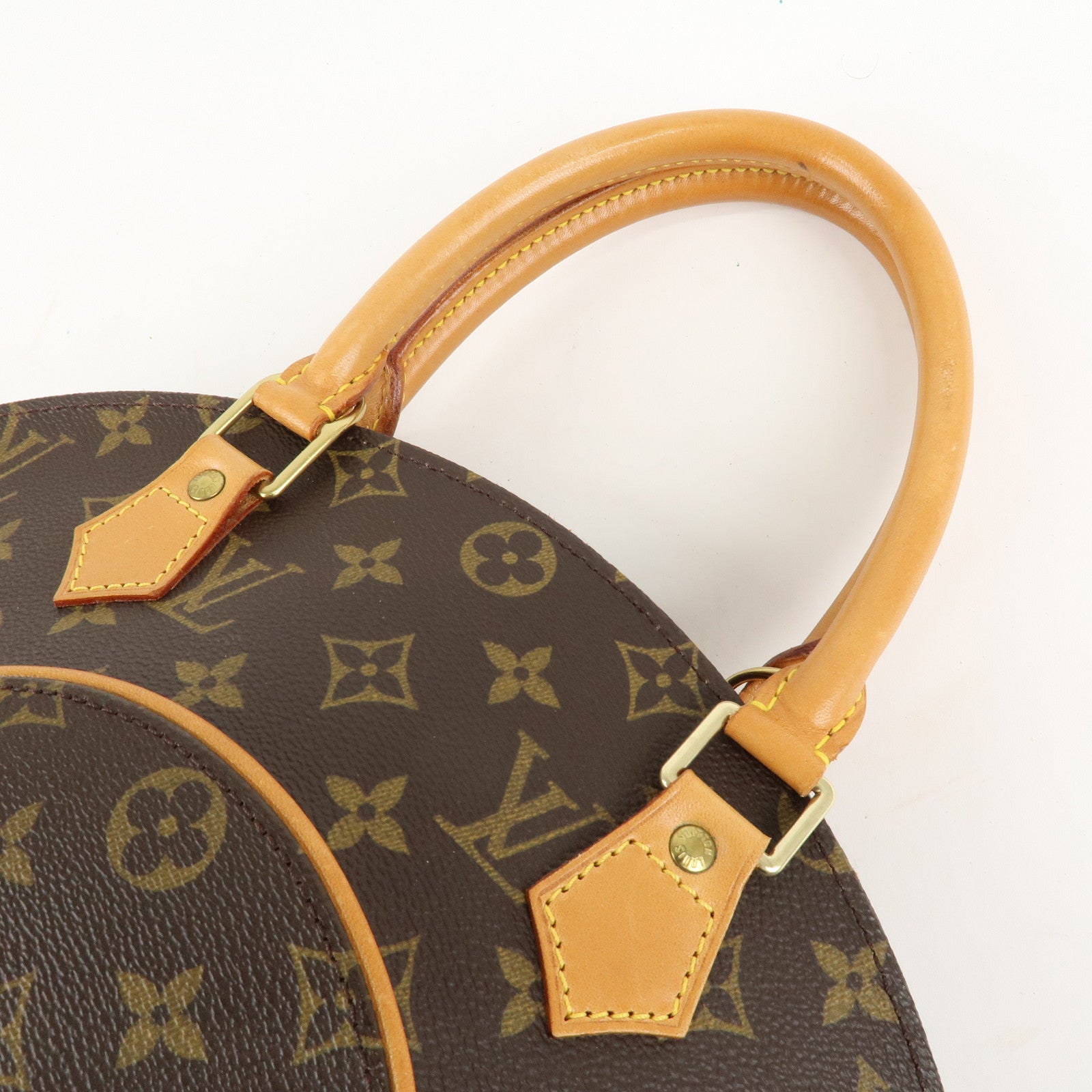 Louis Vuitton Monogram Ellipse MM Hand Bag Brown M51126 Used