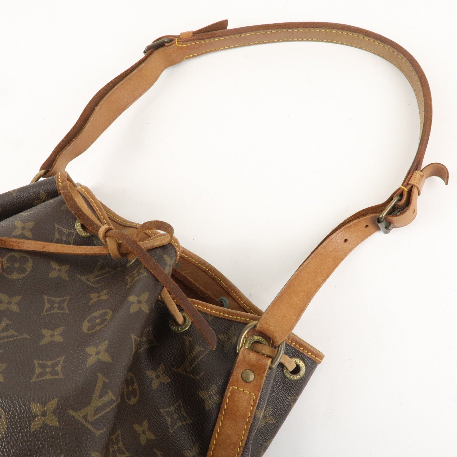 Louis Vuitton Monogram Petit Noe Shoulder Bag Brown M42226