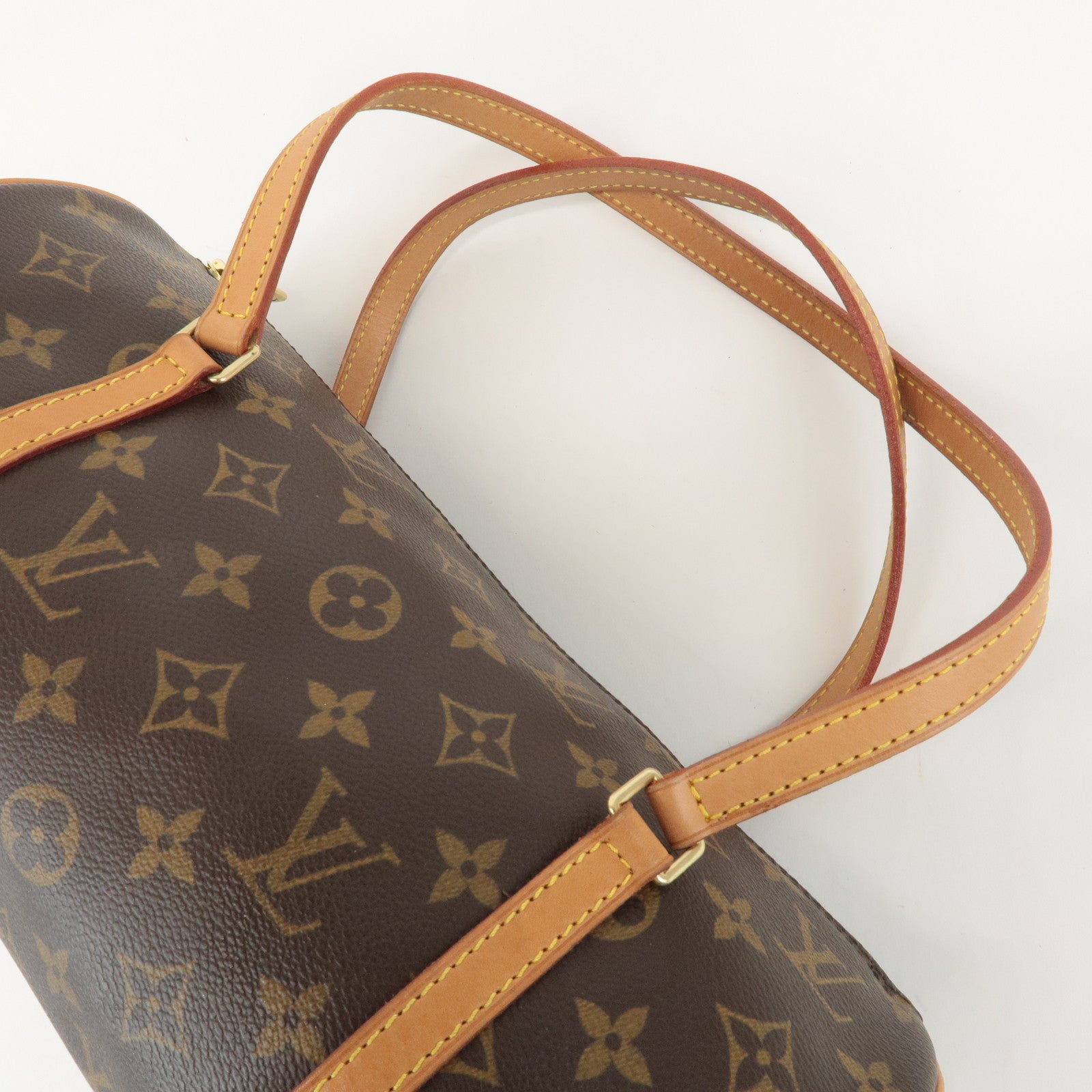 Louis Vuitton Monogram Papillon 30 Hand Bag New Style Brown M51385 Used