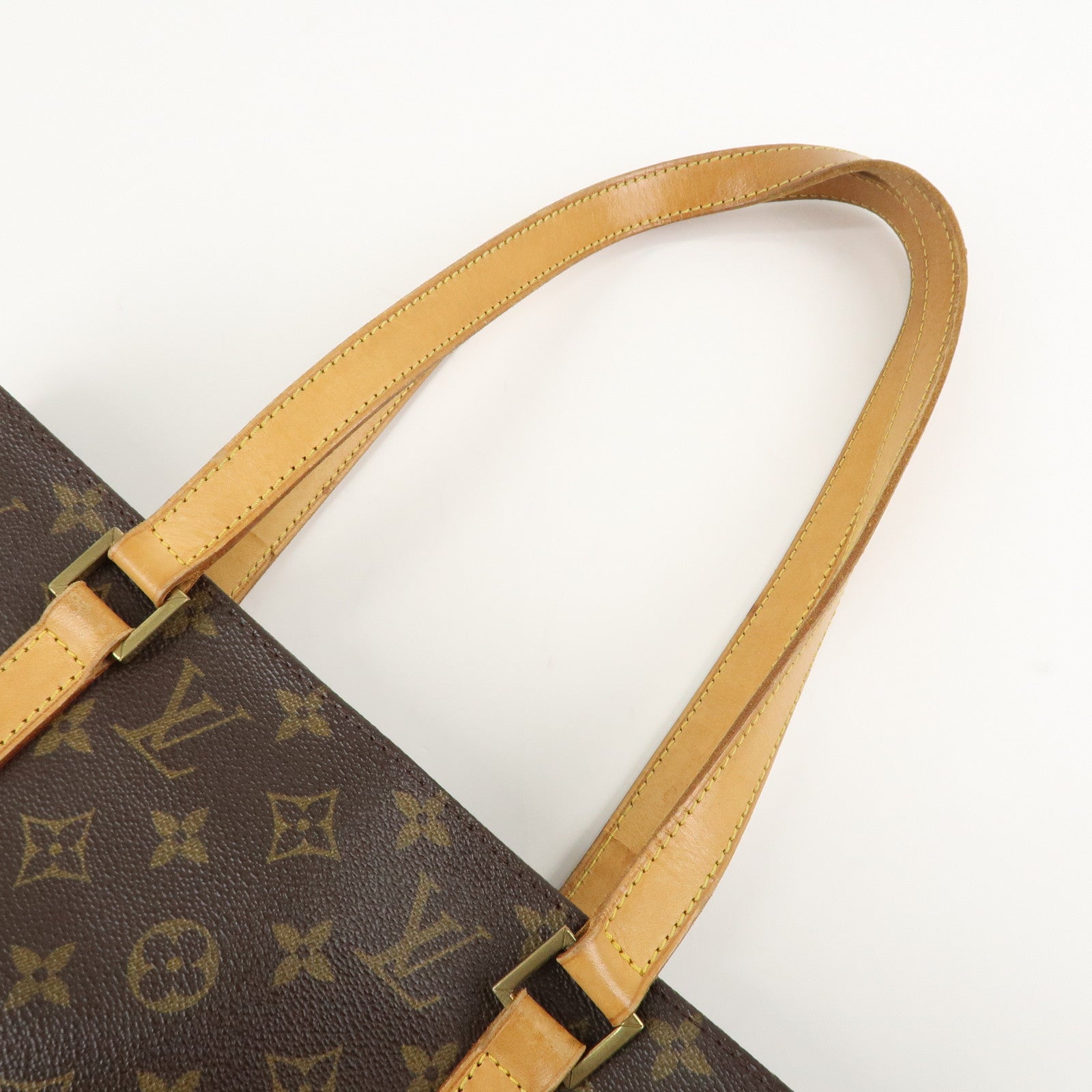 Louis Vuitton Monogram Luco Tote Bag Hand Bag Brown M51155 Used