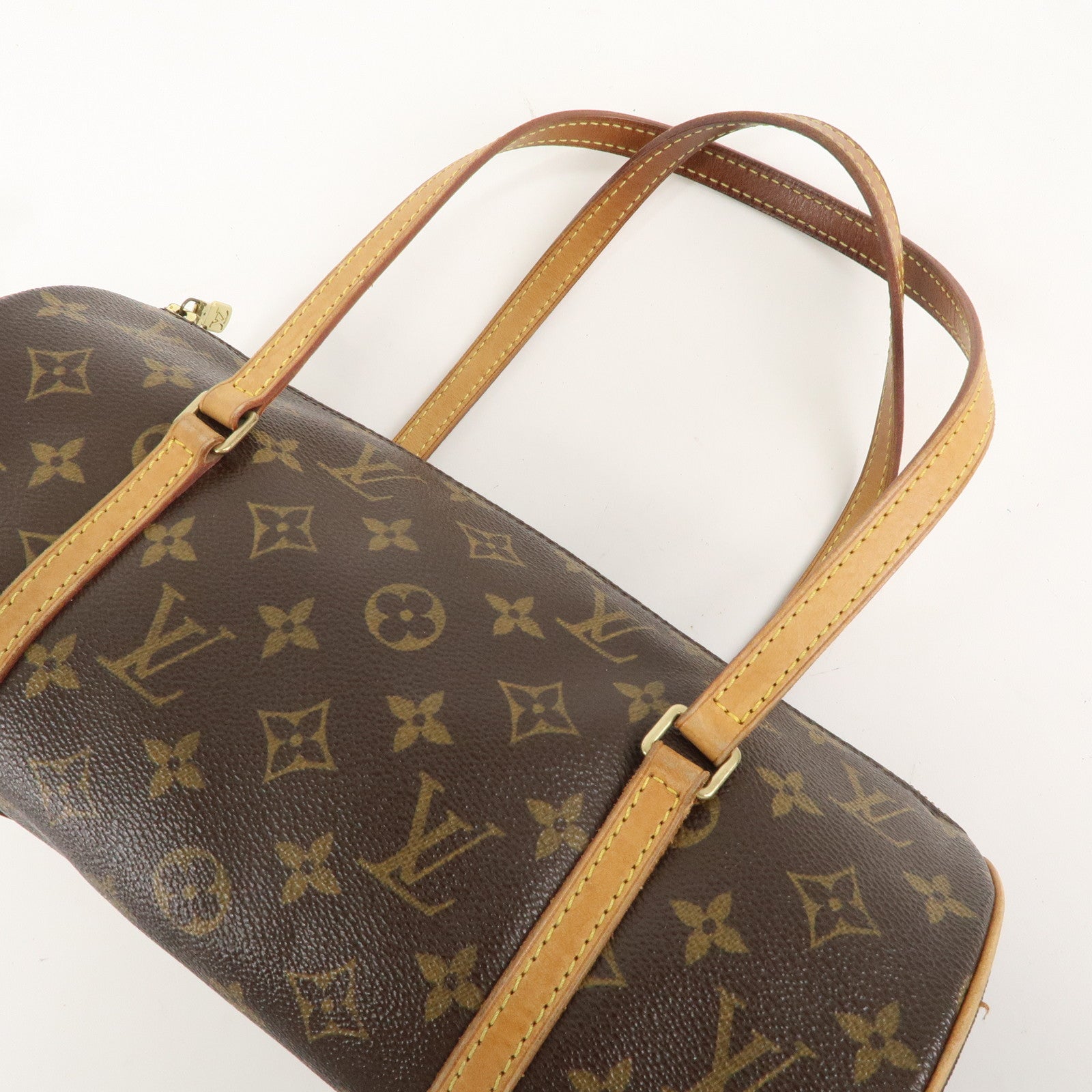 Louis Vuitton Monogram Papillon 30 Hand Bag Brown M51385